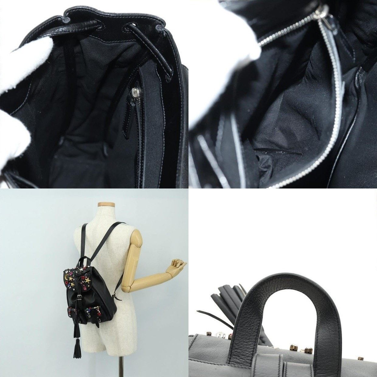 Saint Laurent Paris Saint Laurent-Backpack Black Leather Backpack Size ONE SIZE - 14 Thumbnail