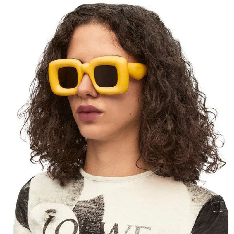 Vintage Ac Square Patchwork Full Frame Sunglasses Size ONE SIZE - 1 Thumbnail