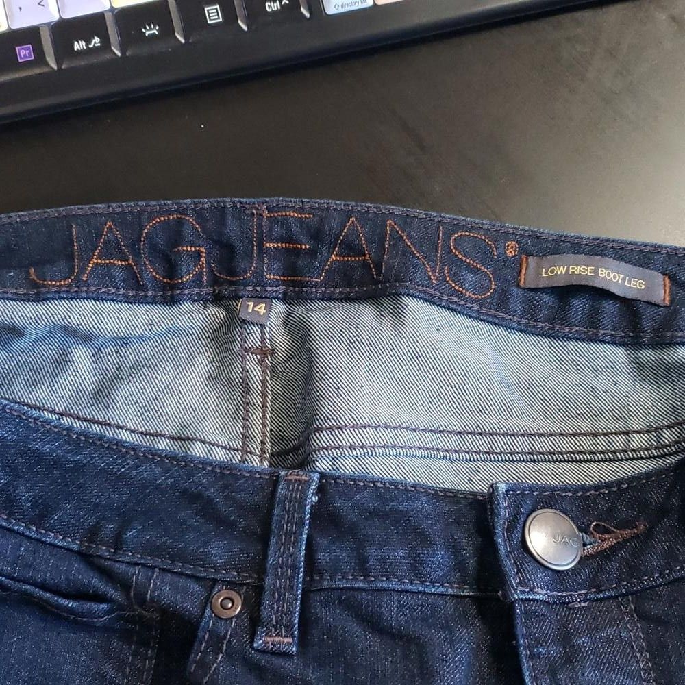 Designer CT717a Jag Ladies Low Rise Boot Cut Jeans 14 Size 36" / US 14 / IT 50 - 4 Thumbnail