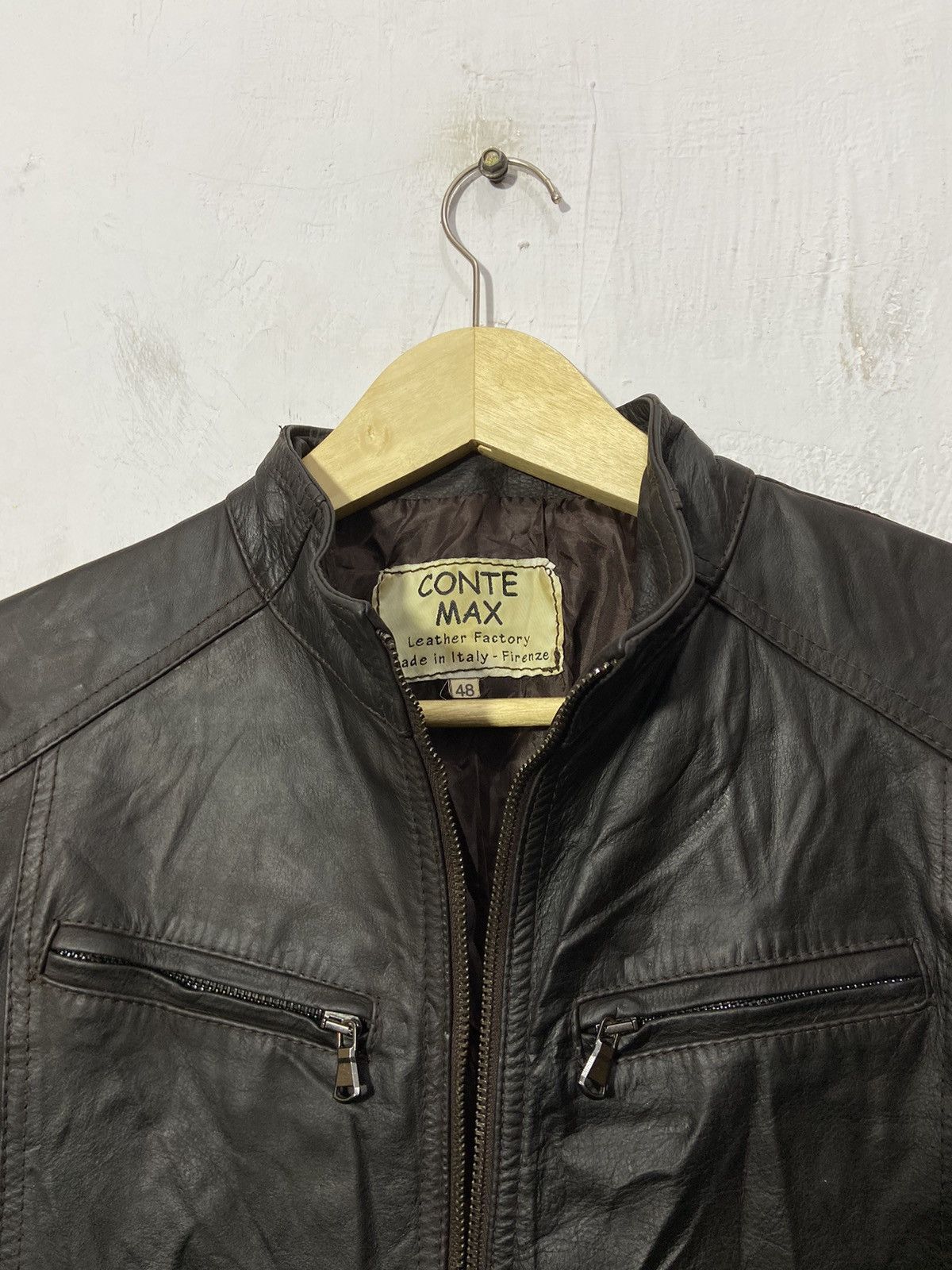 Genuine Leather Vintage Contex Max Riders Racer Leather Jacket Size US M / EU 48-50 / 2 - 5 Thumbnail
