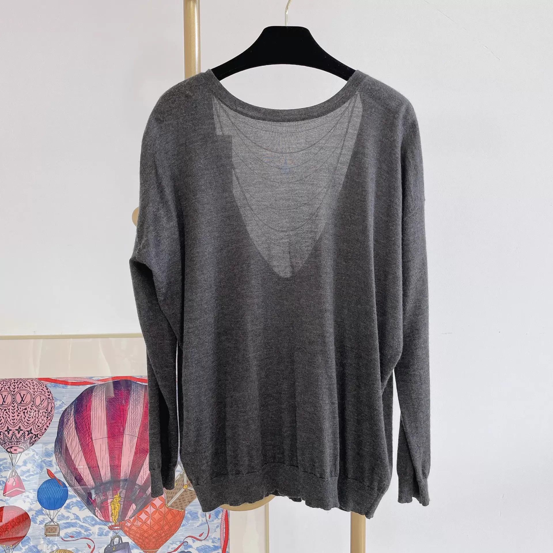 Brunello Cucinelli BRUNELLO CUCINELLI Gray Top M pre-owned Size M / US 6-8 / IT 42-44 - 2 Thumbnail