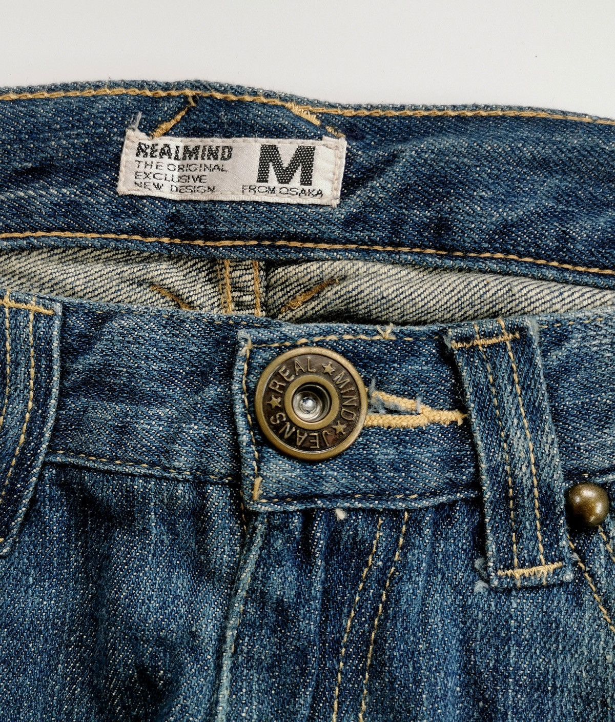 Japanese Brand Real Mind Japan Fxckin Print Bootcut Jeans Size US 30 / EU 46 - 11 Thumbnail