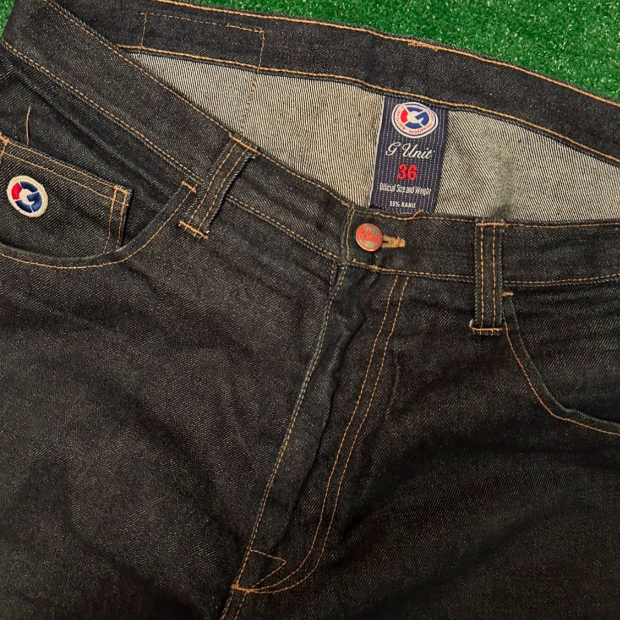 Vintage VINTAGE G Unit Baggy Hip Hop Skater Grunge Jeans Shorts Men 36 Jorts Blue Dark Pockets Y2K JNCO Size US 36 / EU 52 - 3 Thumbnail