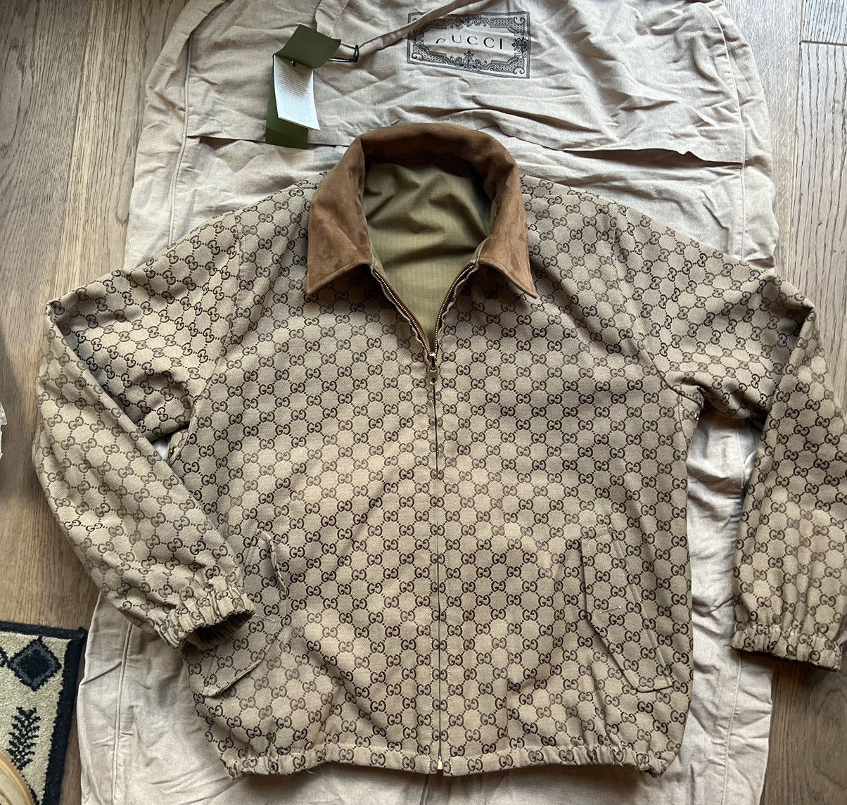 Gucci Reversible Suede Trimmed Ripstop and Cotton-Blend Jacket Size US M / EU 48-50 / 2 - 3 Thumbnail