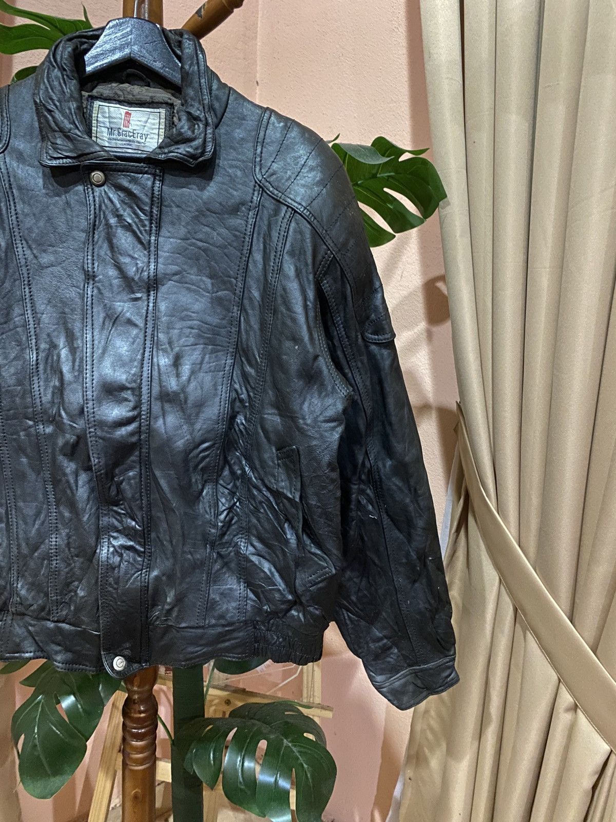 Other Mr. GracEray Classic Black Leather Jacket - Vintage Men’s Size US M / EU 48-50 / 2 - 4 Thumbnail