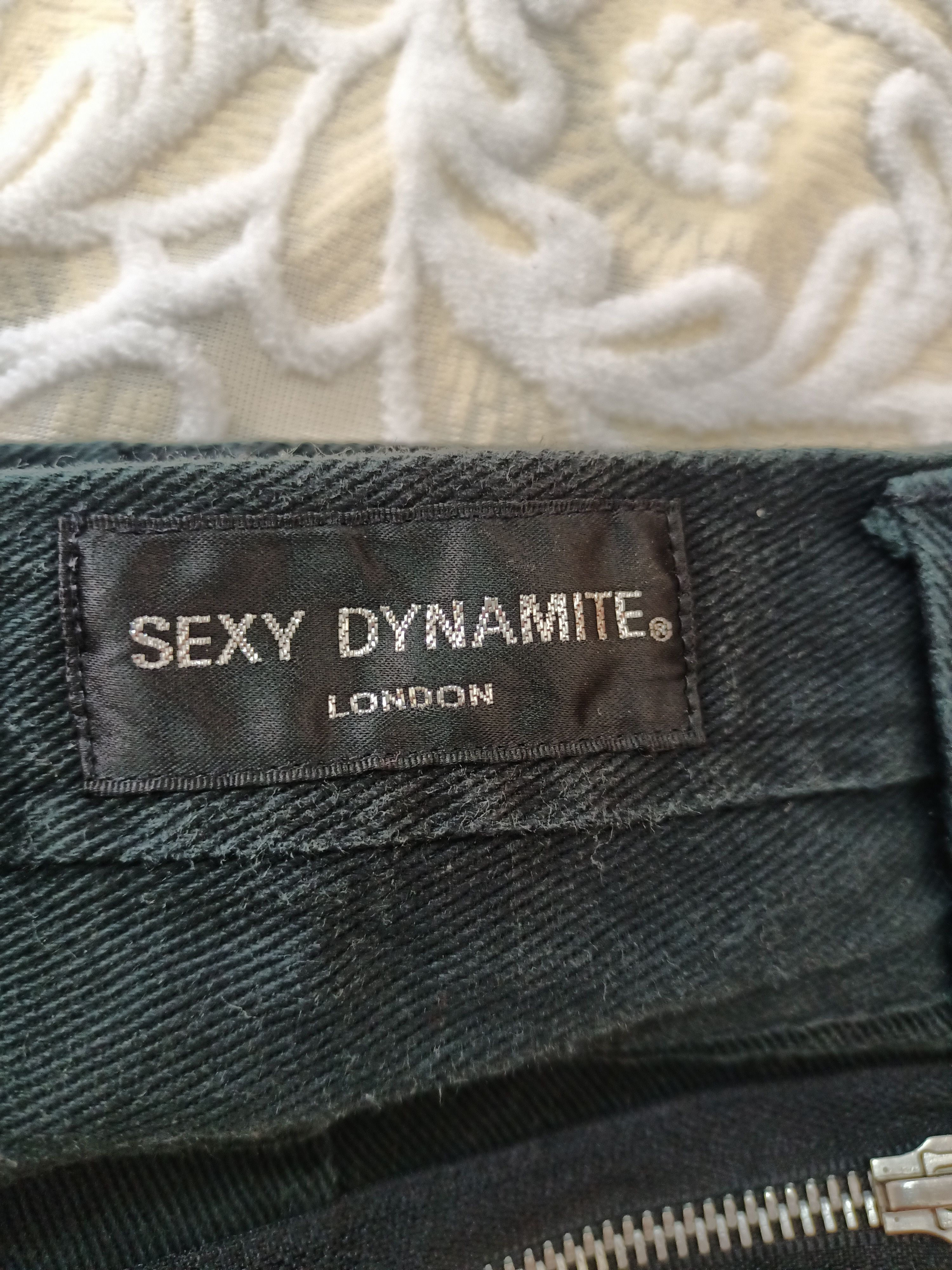 Japanese Brand Rare Sexy Dynamite London black zipper punk skirts Size 27" / US 4 / IT 40 - 8 Thumbnail