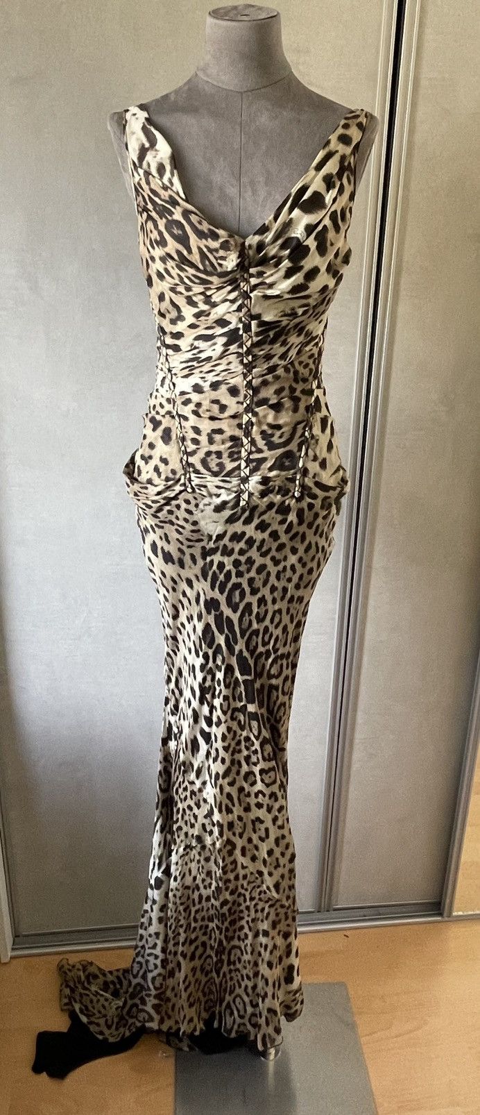 Roberto Cavalli ROBERTO CAVALLI MAXI SILK DRESS Size M / US 6-8 / IT 42-44 - 4 Thumbnail