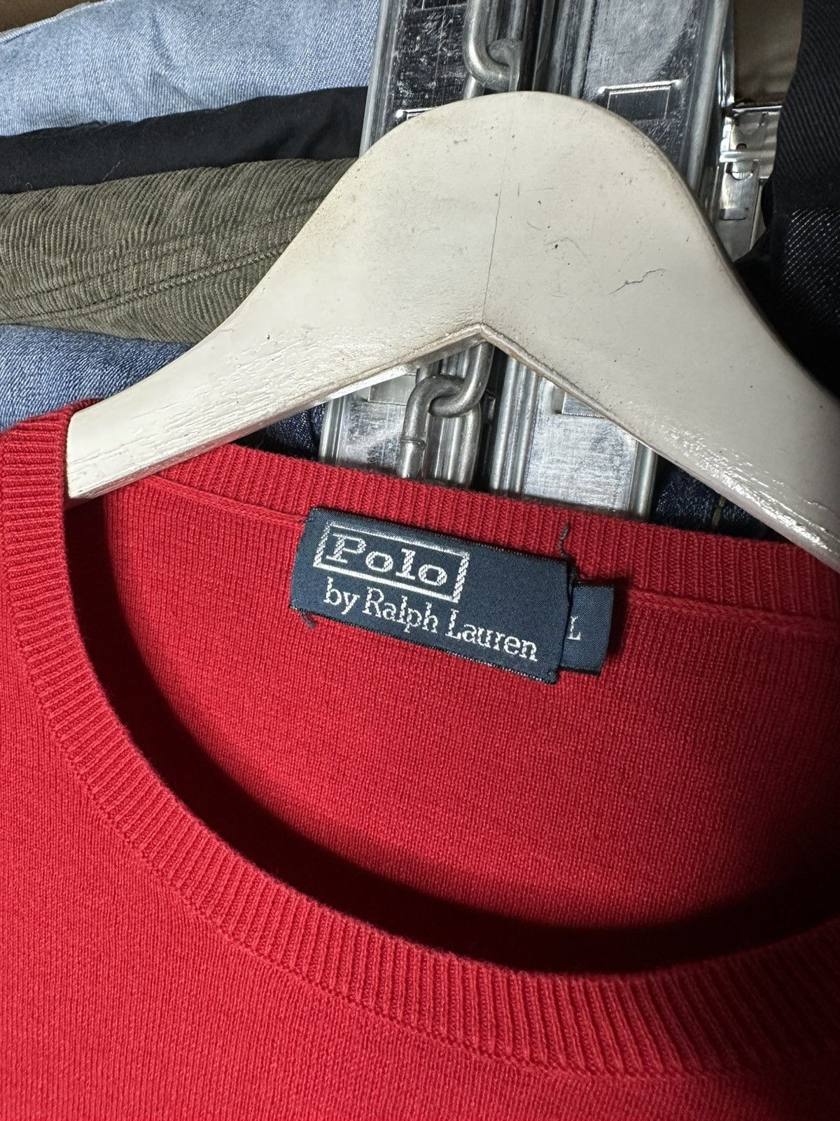 Polo Ralph Lauren Polo Ralph Lauren Crewneck Sweater Pony Logo Size L Size US L / EU 52-54 / 3 - 4 Thumbnail