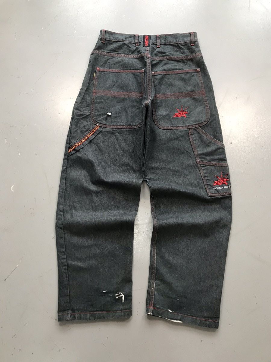 JNCO × Southpole × Vintage Vintage Sancezz SpellOut embroidered carpenter denim Size US 32 / EU 48 - 1 Thumbnail