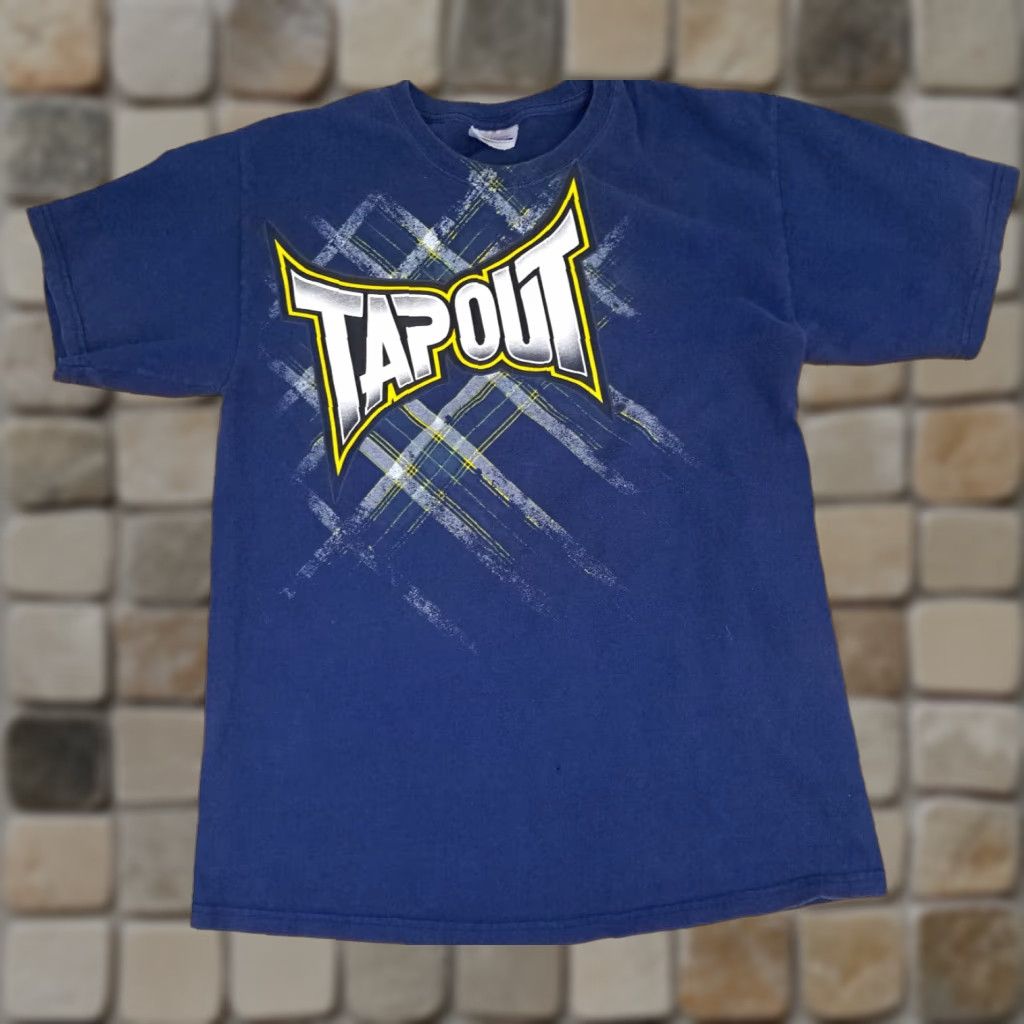 Hanes Hanes Tap Out Classic Heavyweight T-Shirt Blue M Short Sleeve Unisex Adults Graphic Print Shirt Mens Womens Size US M / EU 48-50 / 2 - 1 Thumbnail