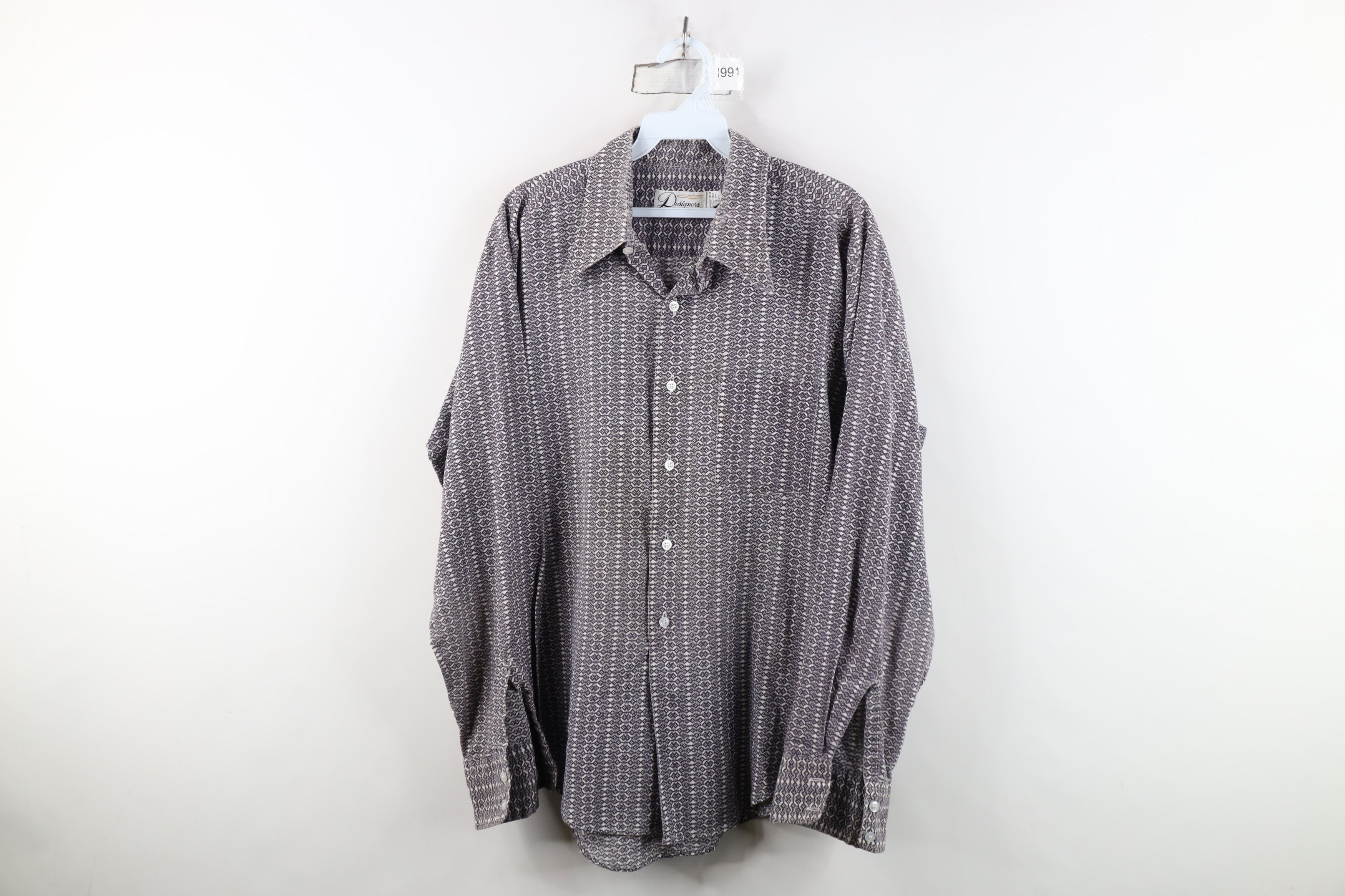 Vintage Vintage 60s 70s Mid Century Modern MCM Button Shirt USA Size US L / EU 52-54 / 3 - 1 Thumbnail