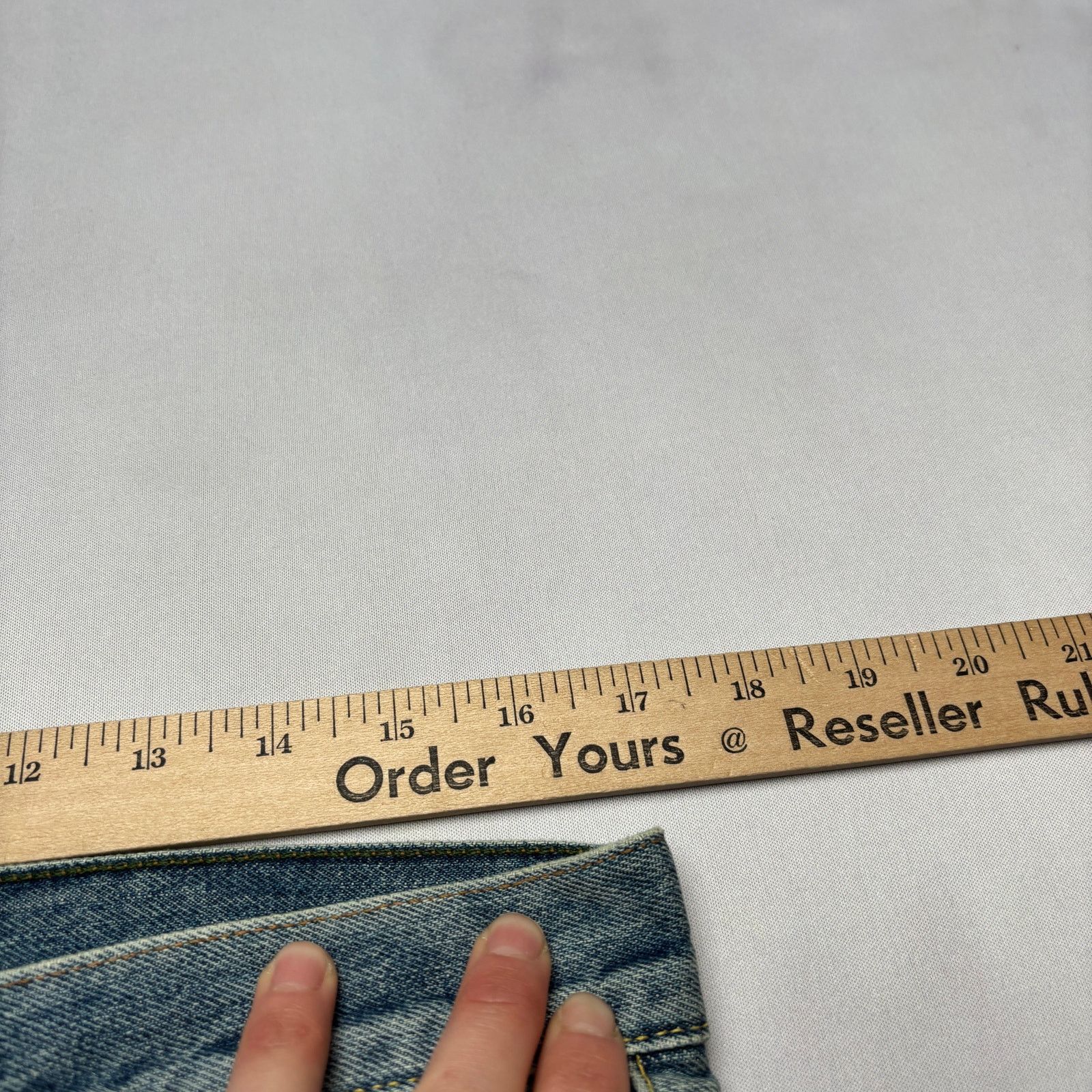 Sid Mashburn $175 Sid Mashburn Slim Straight Jeans 33x30 Made in USA Size US 33 - 6 Thumbnail