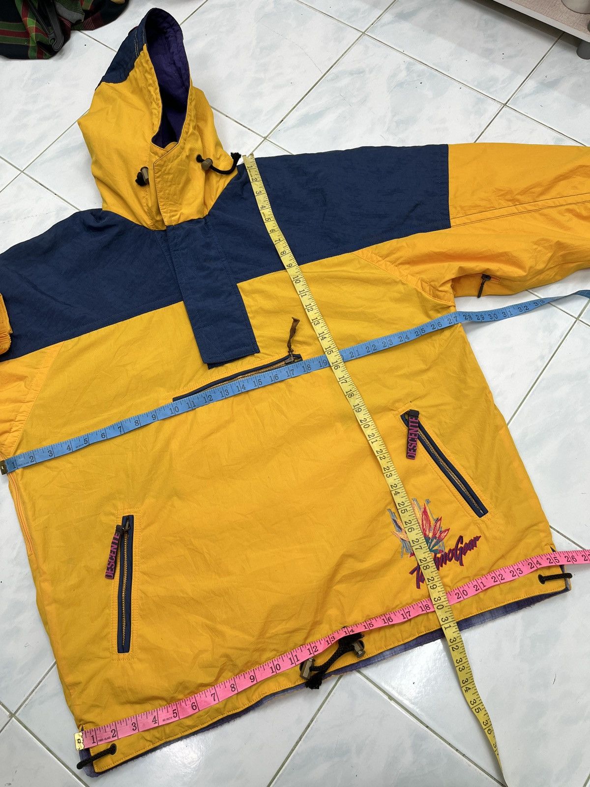 Vintage 🔥🔥🔥STEALS VTG DESCENTE TECHNOGEAR HOODIE PULLOVER Size US L / EU 52-54 / 3 - 15 Thumbnail