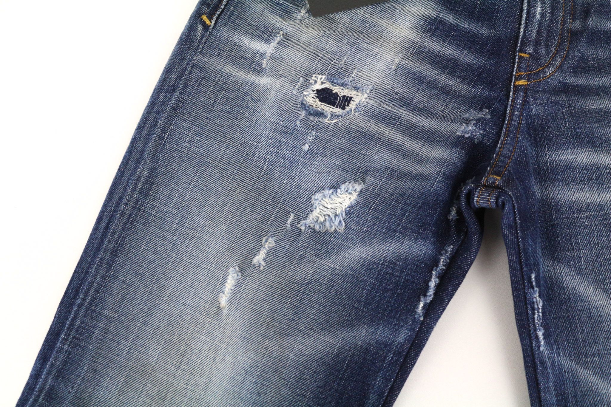 Diesel D-RIFTY 0092I W24/L30 Blue Ripped Girls Jeans 71552 Size 24" / US 00 / IT 34 - 6 Thumbnail