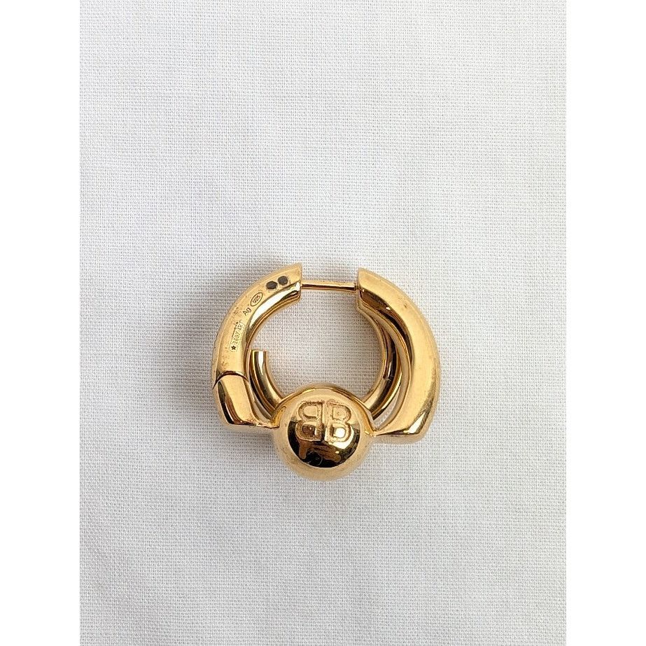 Balenciaga o1rshd1 Size: OS / Double B Ring in Gold Size ONE SIZE - 8 Thumbnail
