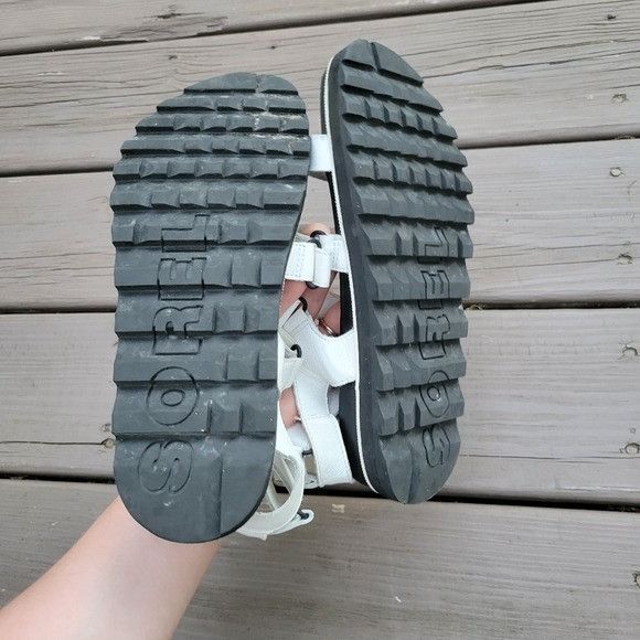 SOREL Sorel Roaming White Leather Hook and Loop Multi Strappy Plat Size US 8.5 / IT 38.5 - 7 Thumbnail