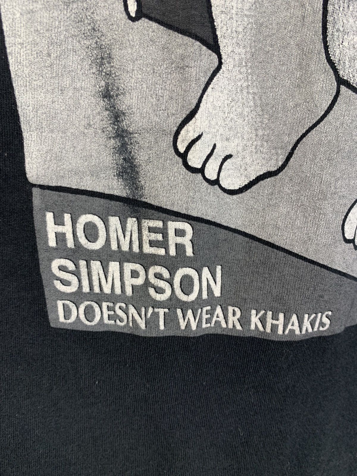 The Simpsons × Vintage Vintage 90’s Homer Simpson Single Stitch T-Shirt Size US S / EU 44-46 / 1 - 11 Thumbnail