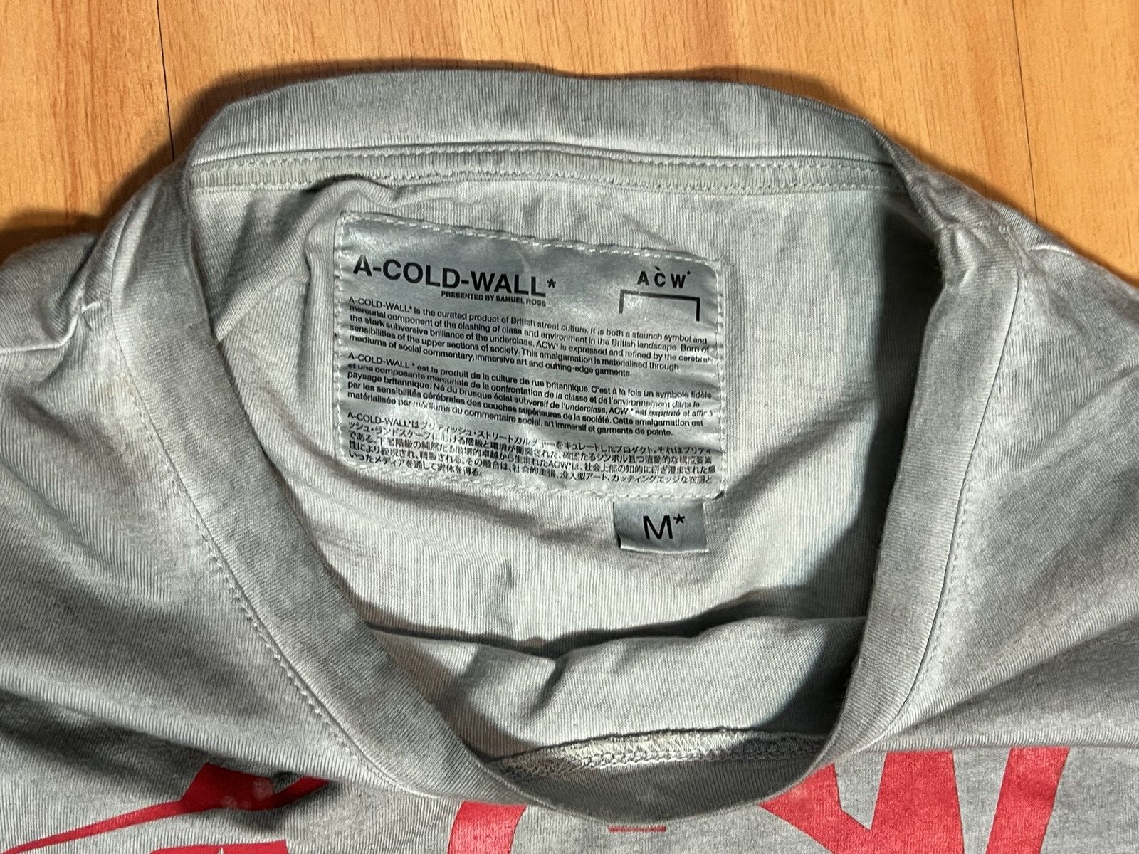 A-COLD-WALL* ACW Carriage Worker Long Sleeve Tee Size US M / EU 48-50 / 2 - 3 Thumbnail