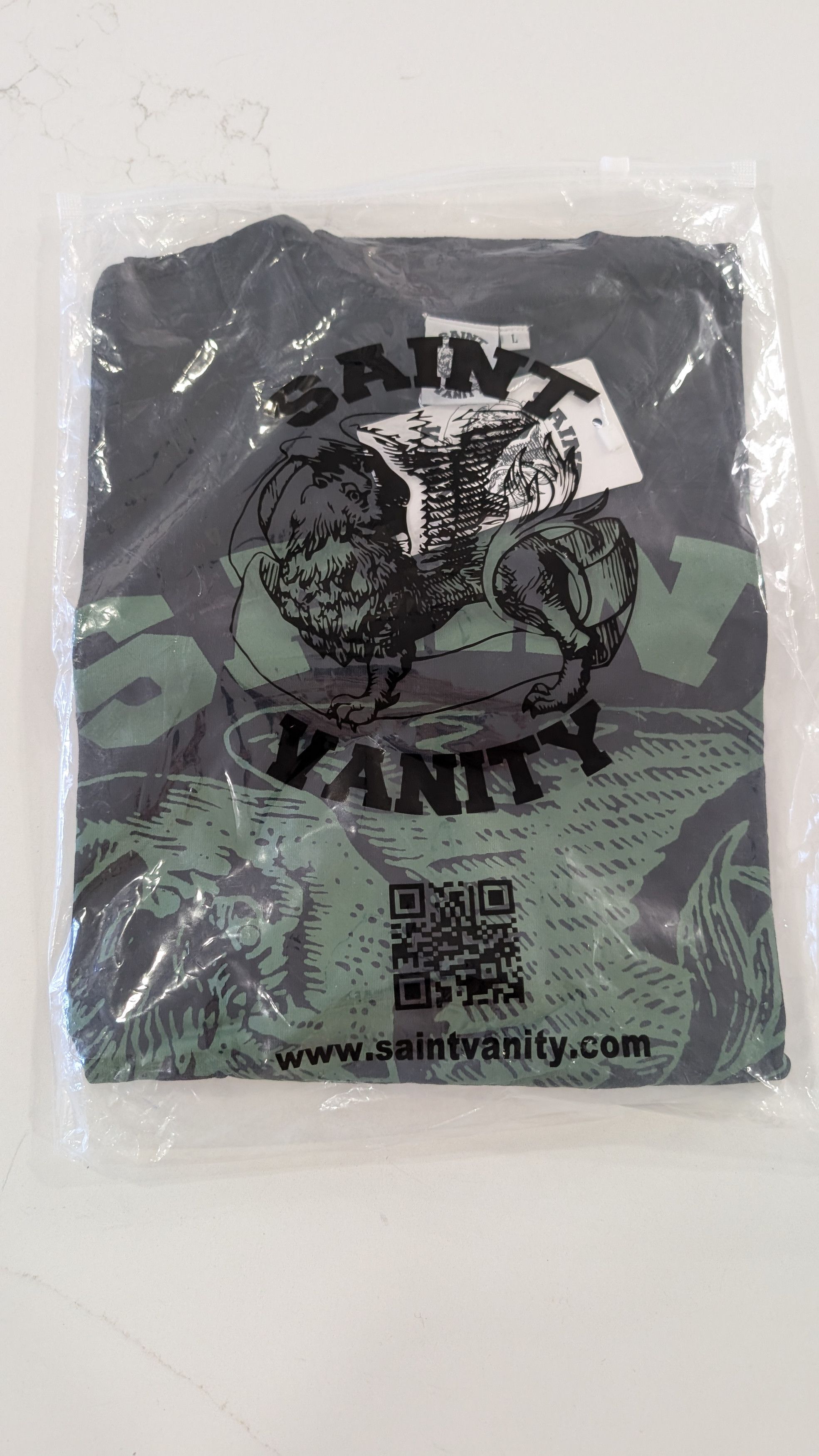 Saint Vanity Saint Vanity Griffin Logo T-Shirt Black Size L Size US L / EU 52-54 / 3 - 3 Thumbnail
