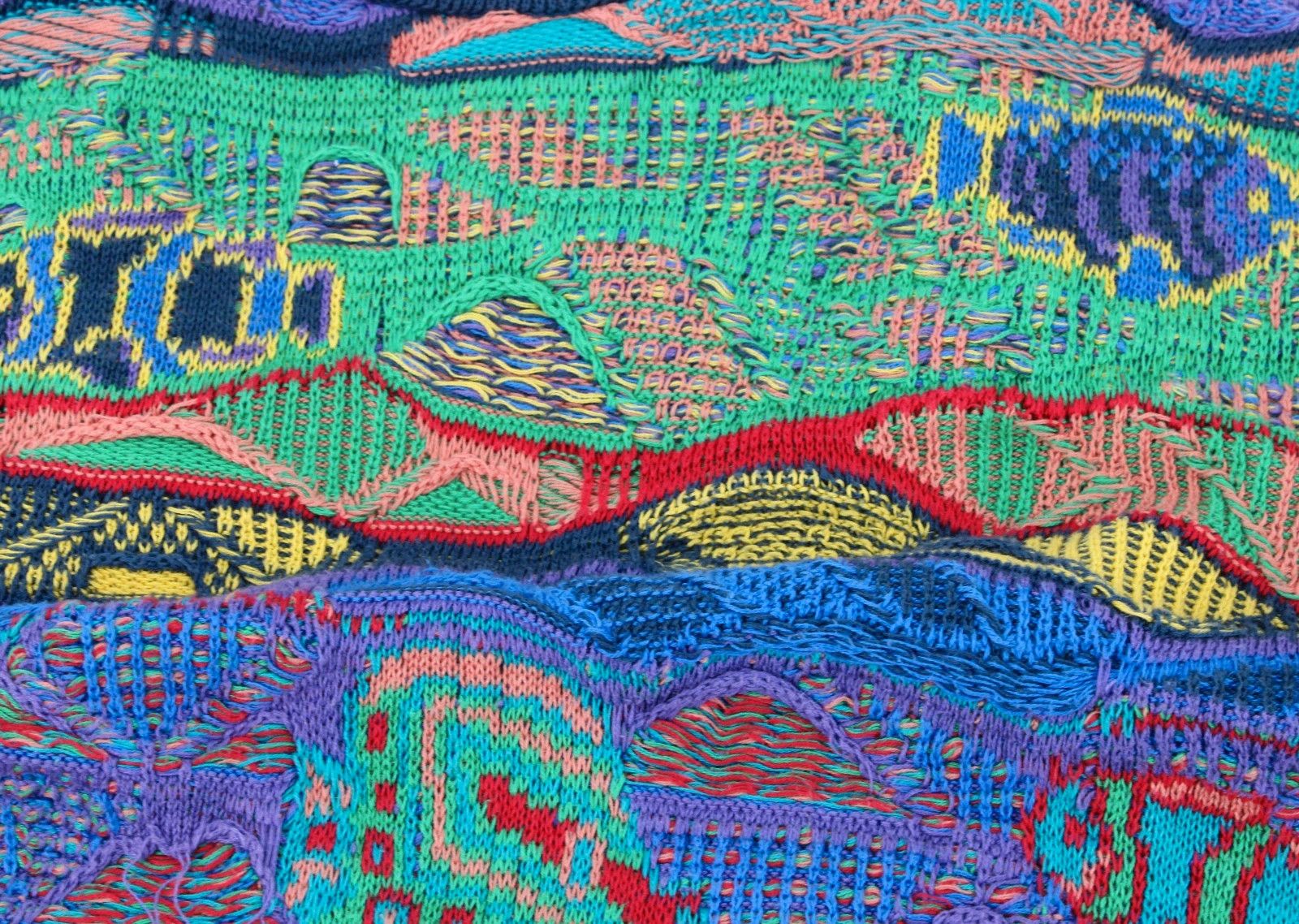 Coogi Coogi Vintage Fish 3D Knit Cardigan Size US M / EU 48-50 / 2 - 11 Thumbnail