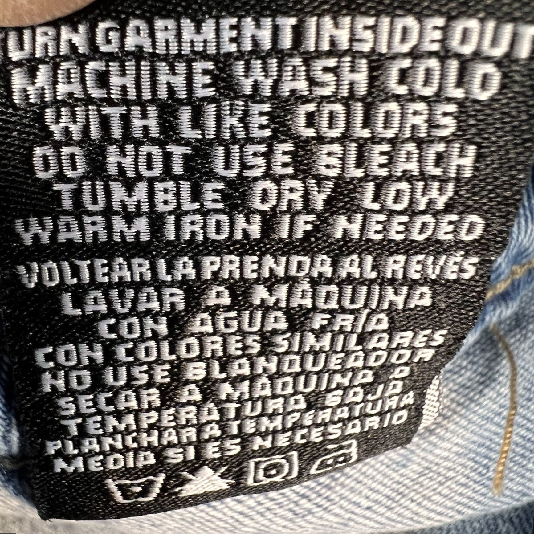 Vintage Madden NYC Jeans Womens L Blue Elastic Waist Wide Leg Skater Grunge Size 36" / US 14 / IT 50 - 4 Thumbnail