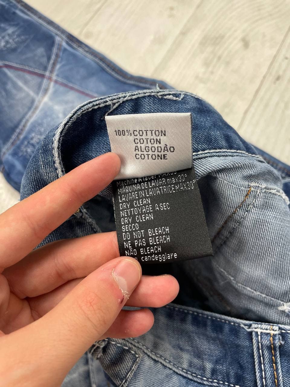 Japanese Brand Kosmo Lupo Denim Jeans Patchwork Multipockets Y2K Size US 36 / EU 52 - 12 Thumbnail