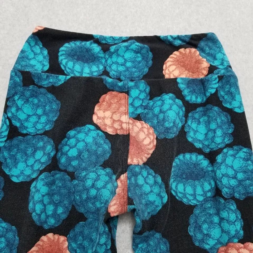 Other Lularoe Yoga Pants Womens One Size Floral Activewear Size 25" / US 0 / IT 36 - 6 Thumbnail