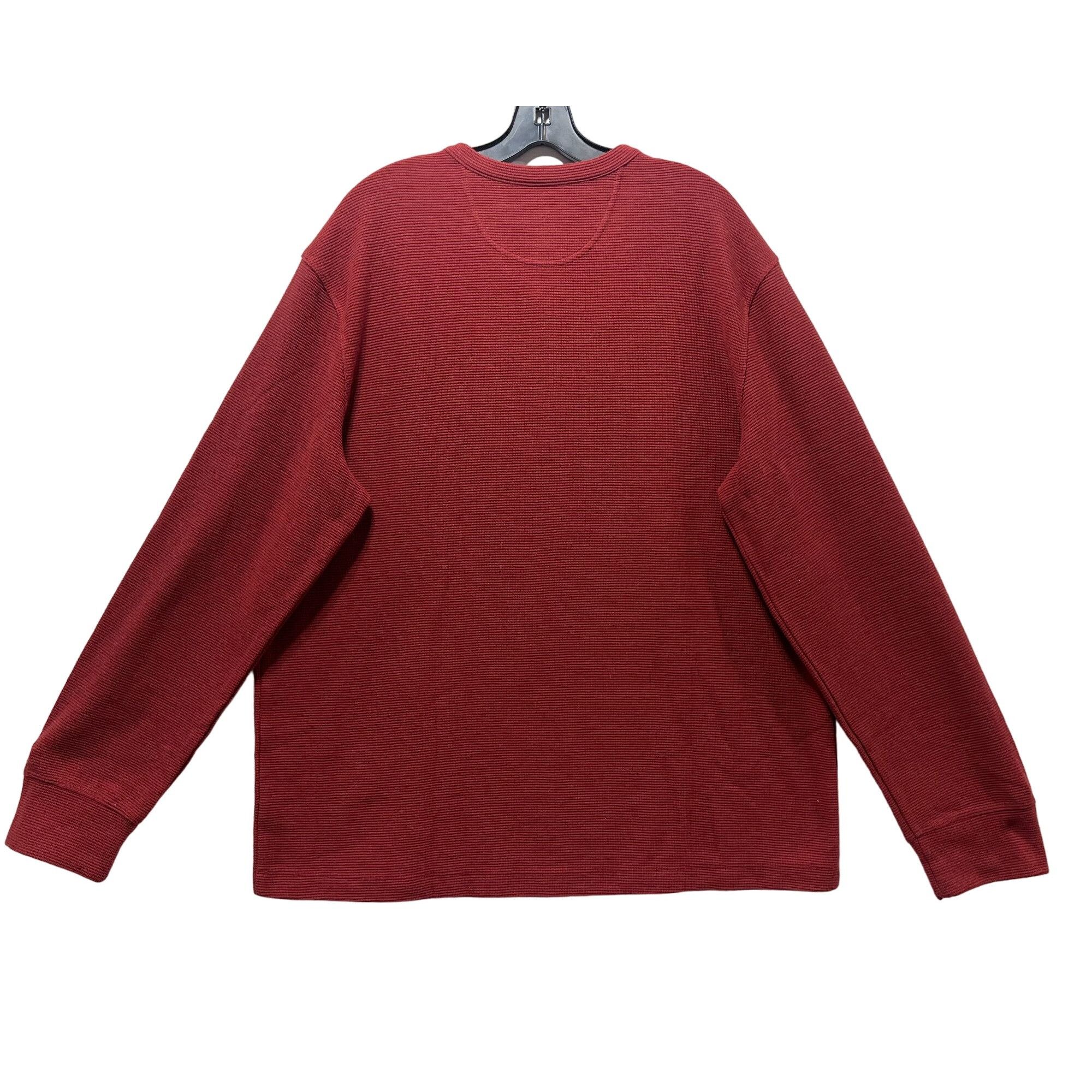 Other Goodfellow & Co - Men's Long Sleeve Henley T-Shirt - Red - E Size US XL / EU 56 / 4 - 3 Thumbnail