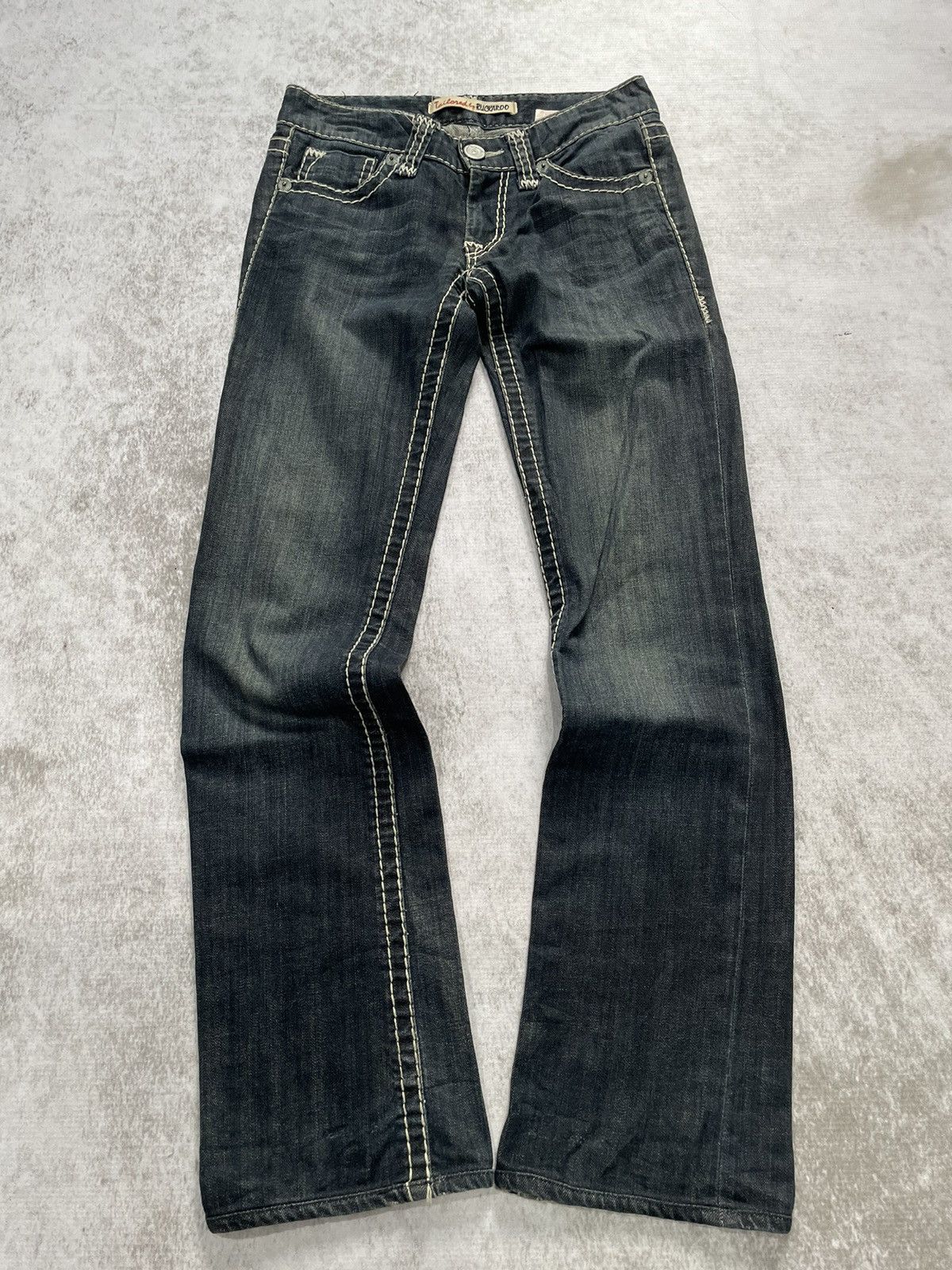 If Six Was Nine × Japanese Brand × Le Grande Bleu (L.G.B.) 2000s bootcut buckaro acid wash japan denim pants y2k style Size US 27 - 1 Thumbnail