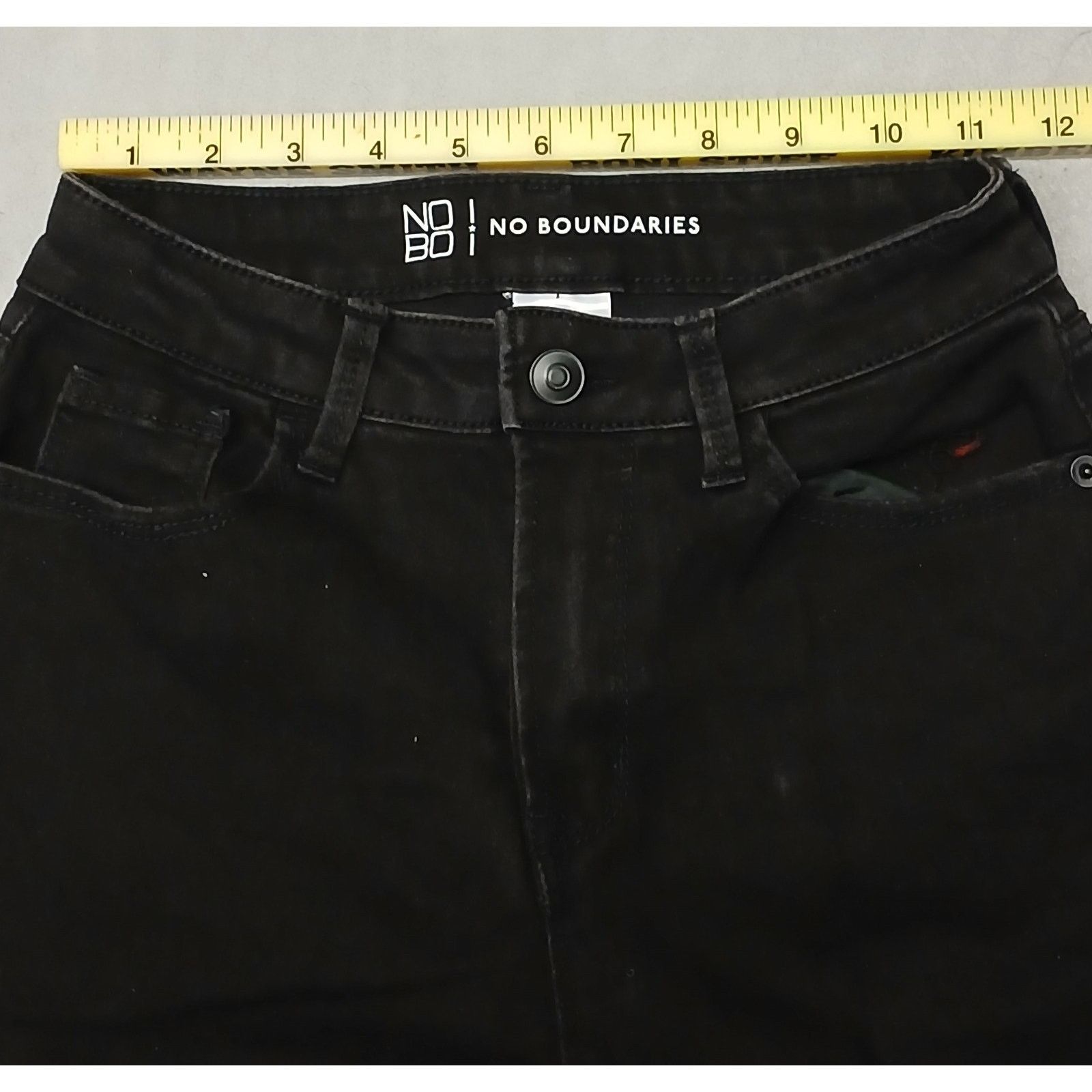 Other No Boundaries (5) Black Junior Skinny Jeans (2pair) Size 22" - 7 Thumbnail