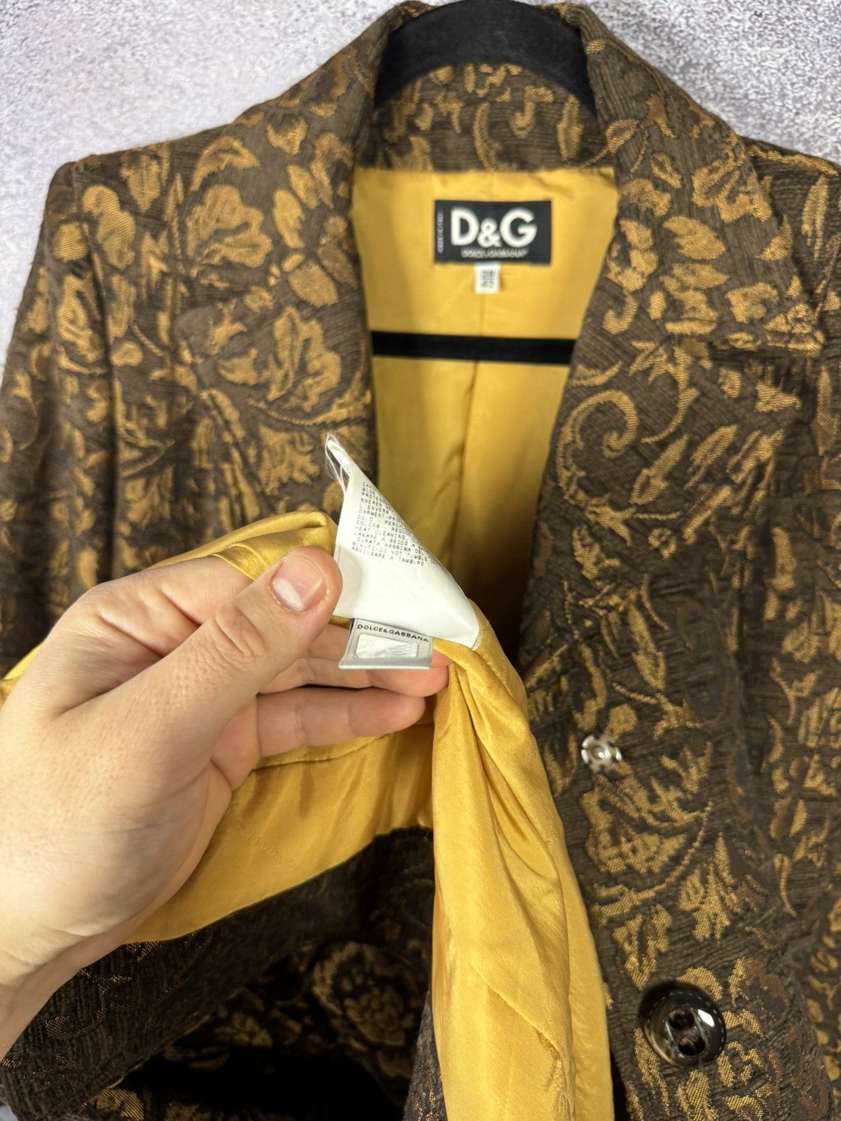 Dolce & Gabbana × Vintage Vintage Dolce Gabbana Retro Paisley Print Woman Coat 28/42sz Size M / US 6-8 / IT 42-44 - 17 Thumbnail