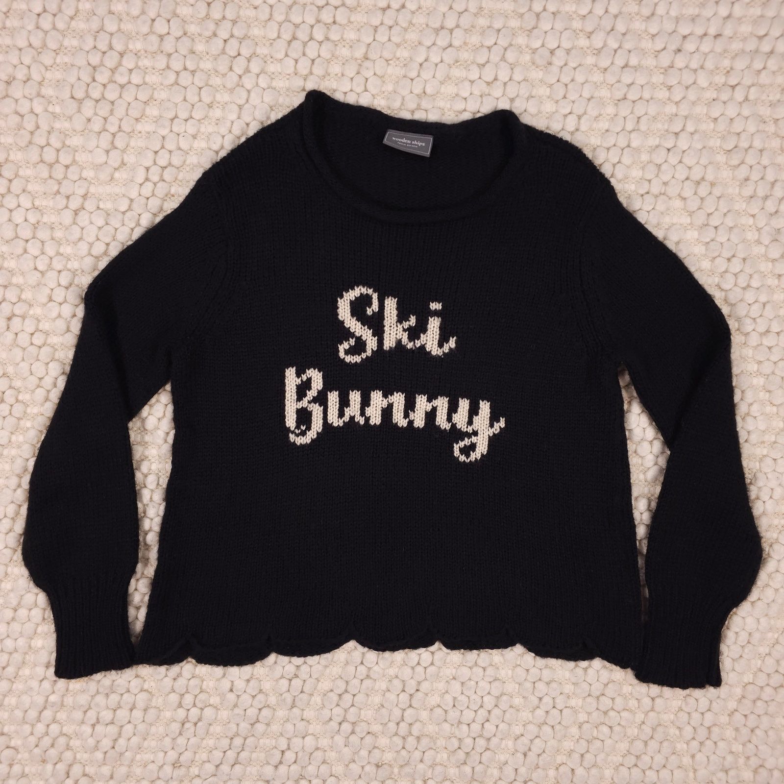Other Wooden Ships Ski Bunny Sweater Black Sz Small/Medium Size S / US 4 / IT 40 - 5 Thumbnail