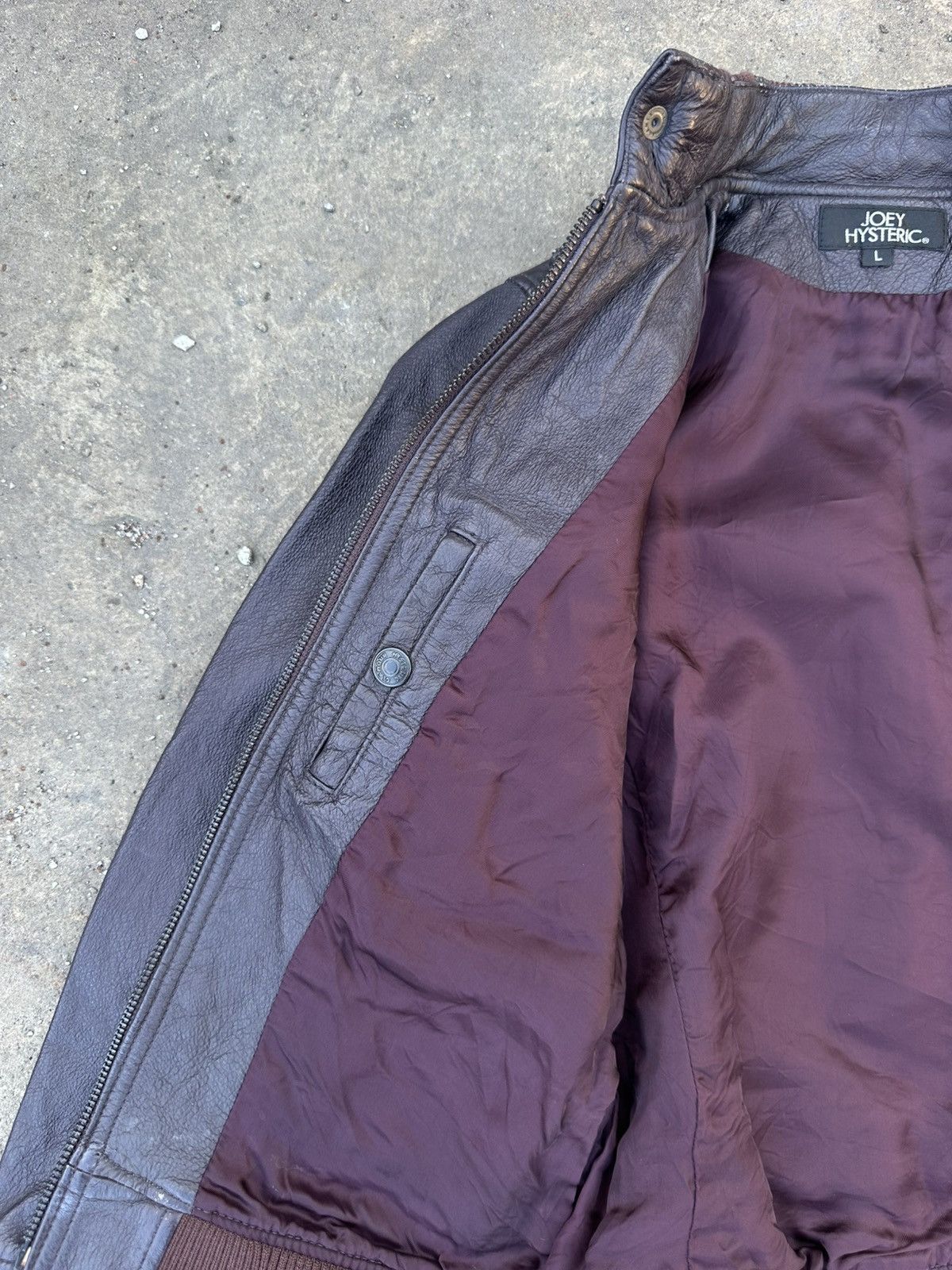 Hysteric Glamour Hysteric Glamour - Leather Flight/Bomber Jacket Size US L / EU 52-54 / 3 - 7 Thumbnail