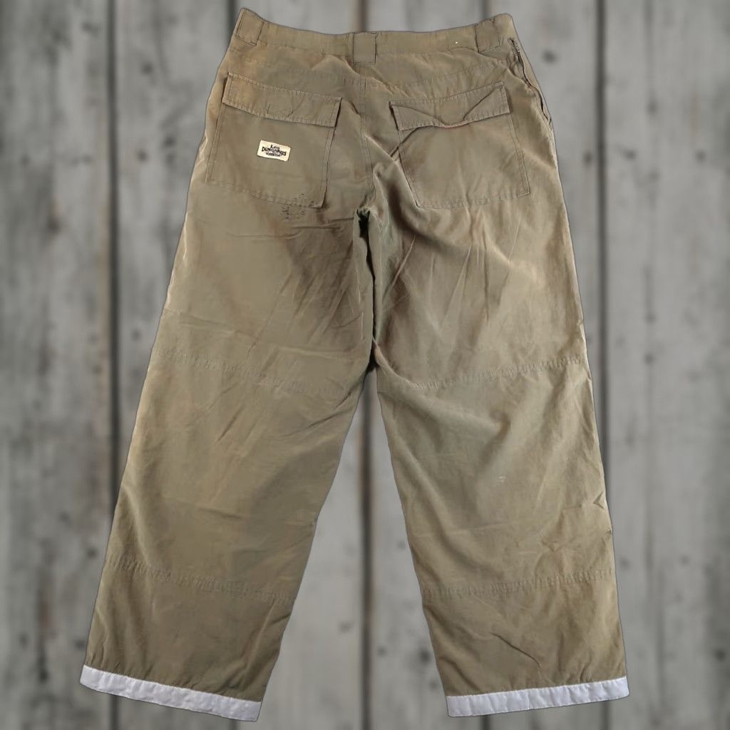 Lee VINTAGE Lee Pants Baggy Wide-Leg Nylon Green 36x30 Men’s 90s Y2K Logo accents Size US 36 / EU 52 - 1 Thumbnail