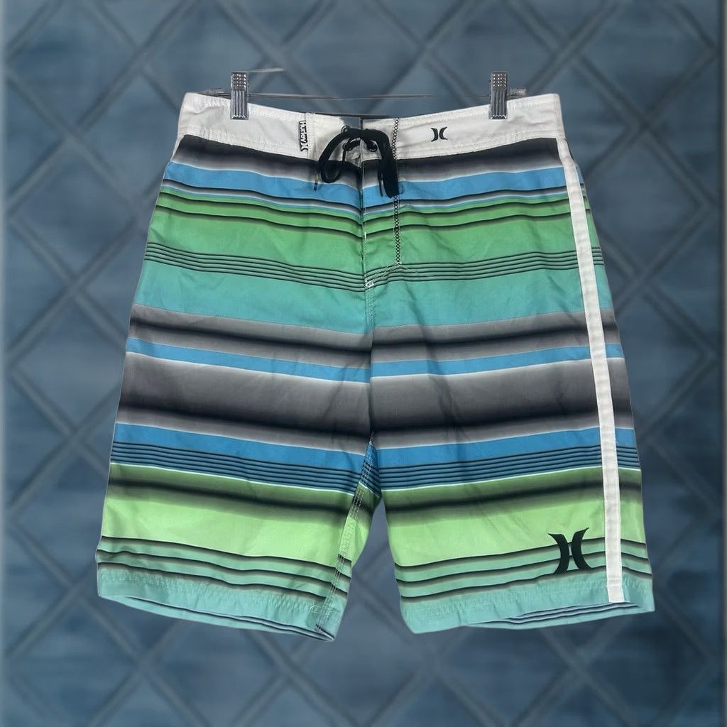 Hurley Hurley Phantom Board Shorts Striped Multicolor 31 Men Beach Surf Trunks Size US 31 - 1 Thumbnail