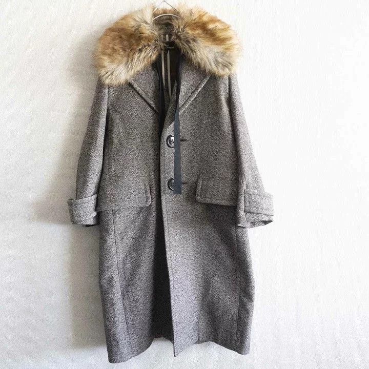 Other Comme Des Garcons Wool coat with fur collar Size S / US 4 / IT 40 - 1 Thumbnail