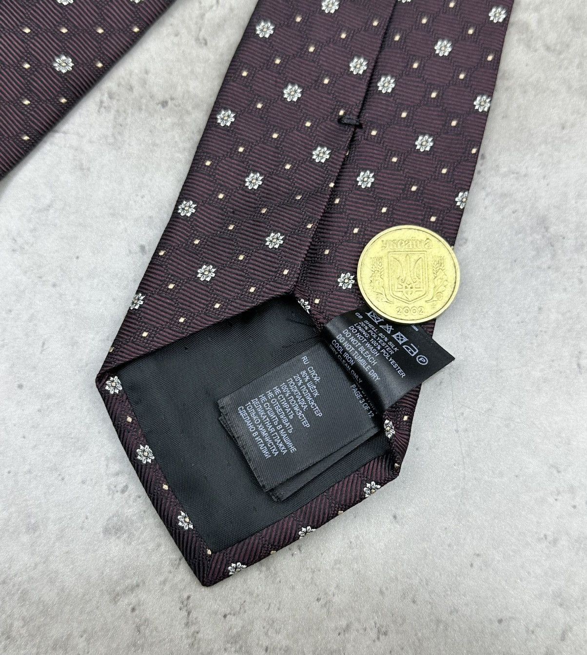 Reiss Reiss Floral Silk Tie - Made in Italy Designer Mens Necktie Size ONE SIZE - 9 Thumbnail