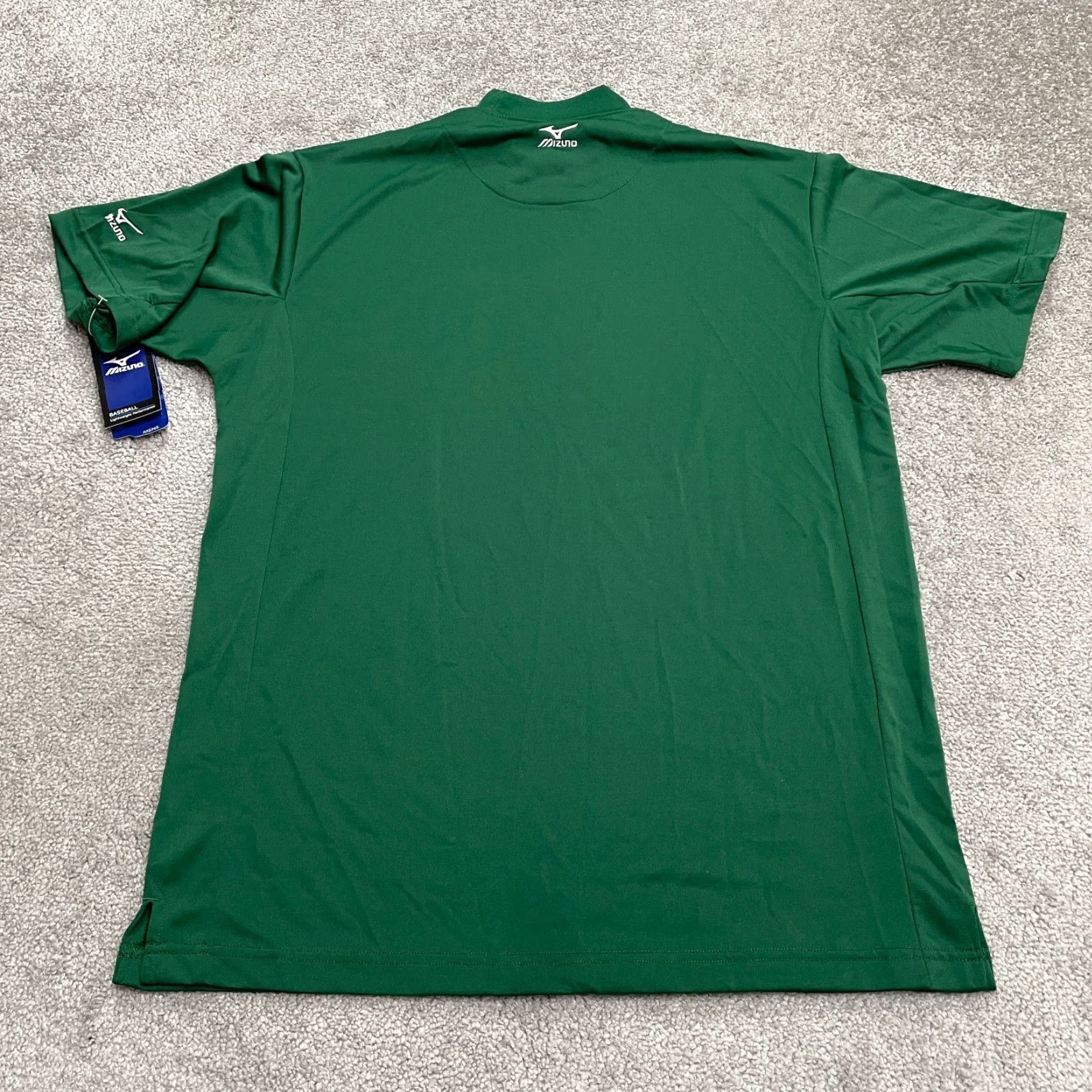 Mizuno Mizuno DryLite Baseball Shirt Mens Small Green Mock Pullover Short Sleeve Lightweight Breathable Easy Care Regular Fit NWT Size US S / EU 44-46 / 1 - 2 Thumbnail