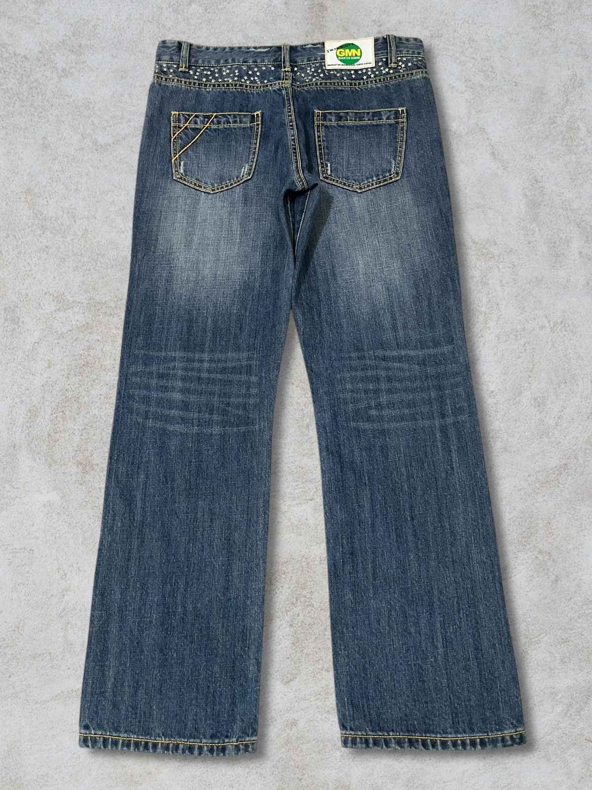 Japanese Brand Japanese GMN Quarter Gemini Stars Sprinkle Punk Jeans Size 30" / US 8 / IT 44 - 2 Thumbnail