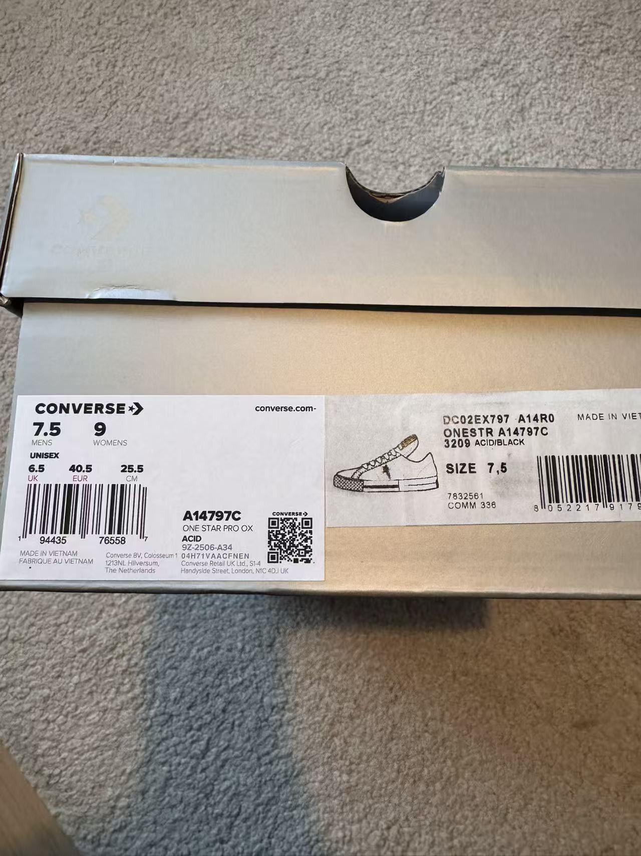 Converse × Rick Owens Drkshdw Rick Owens DRKSHDW x Converse One Star Pro Ox Sneakers Size US 7.5 / EU 40-41 - 10 Thumbnail