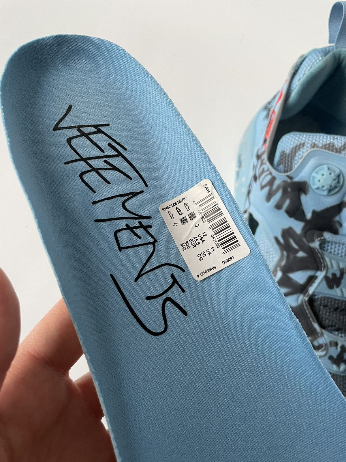 Reebok × Vetements Vetements Reebok Insta Pump Graffiti Sneakers Size US 12 / EU 45 - 22 Thumbnail