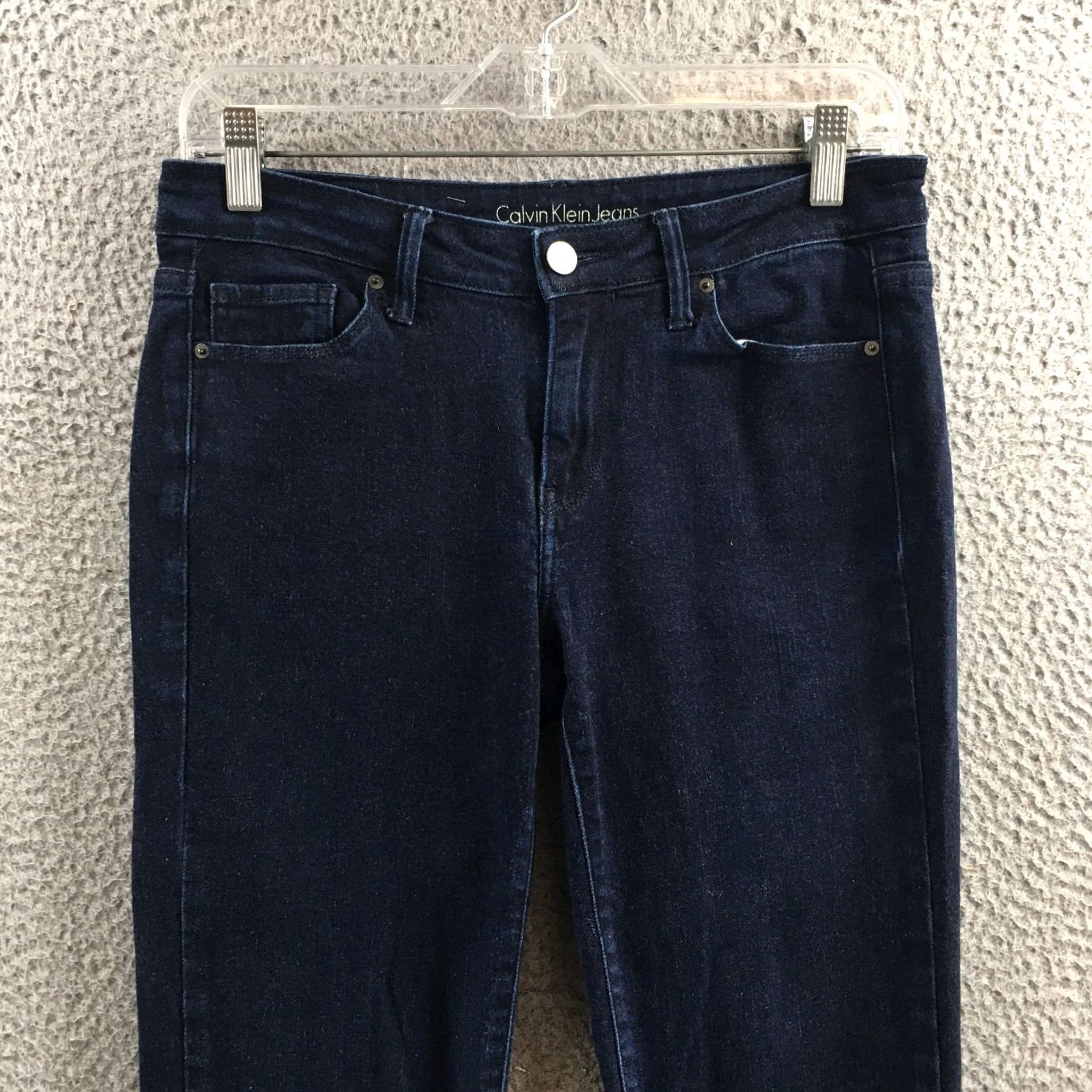 Calvin Klein Calvin Klein Skinny Jeans Womens 8X30 Blue Denim Mid Rise Zip Fly Button Front Jeans Size 30" / US 8 / IT 44 - 2 Thumbnail