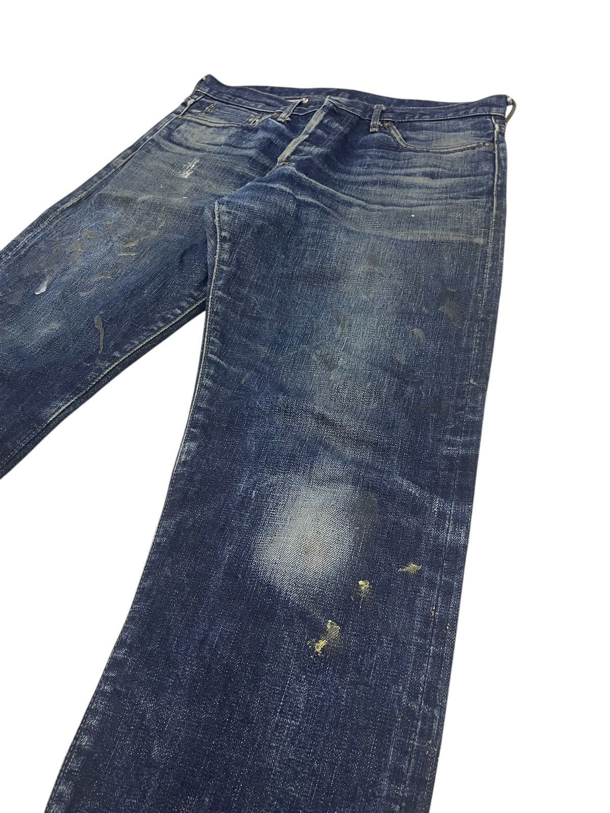 Blue Blue Japan × Japan Blue Distressed Japan Blue Jeans Selvedges Jeans Size US 32 / EU 48 - 5 Thumbnail
