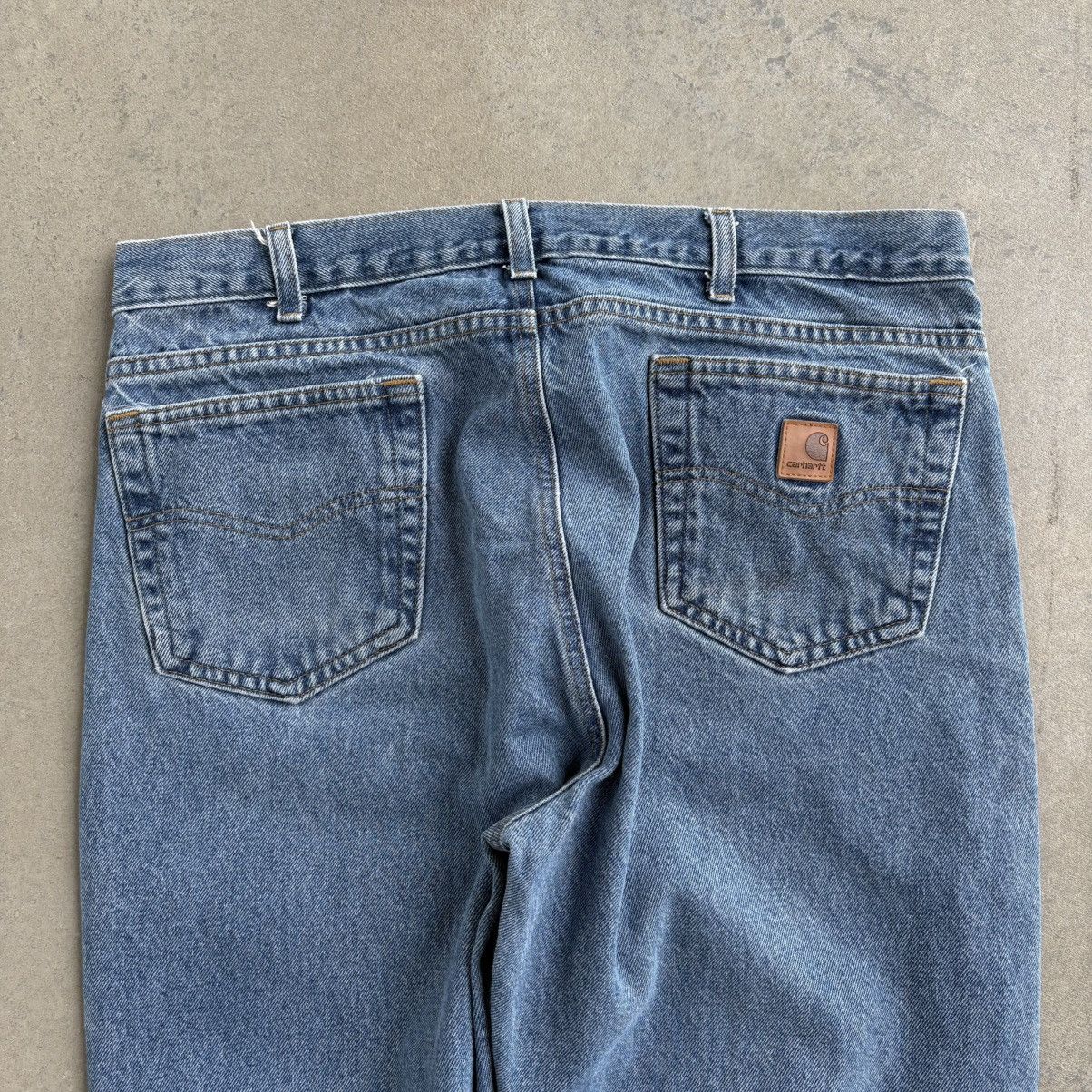 Carhartt Vintage CRAZY Carhartt Baggy Workwear Denim Jeans 38x32 Blue Size US 38 / EU 54 - 3 Thumbnail
