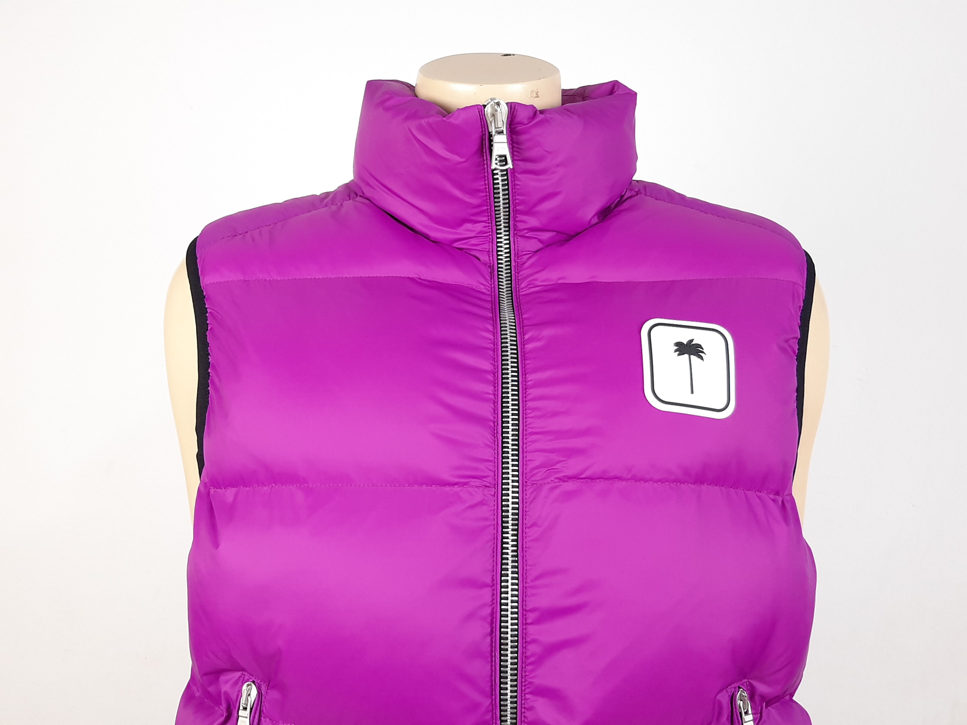 Palm Angels Palm Angels Puffer Vest Purple Women's Size XS Oversized Size XS / US 0-2 / IT 36-38 - 7 Thumbnail