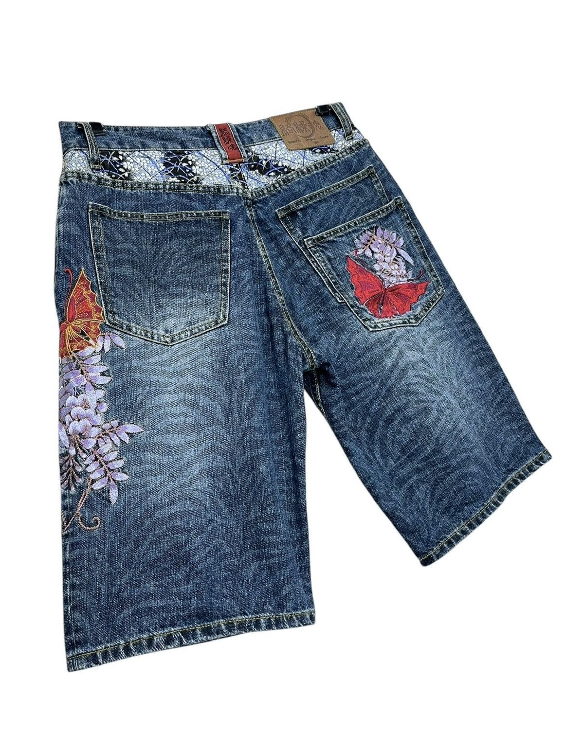 Other 🔥Vintage KARAKURI TAMASHI Butterfly Ambroidered Tattoo Wear Size US 30 / EU 46 - 6 Thumbnail