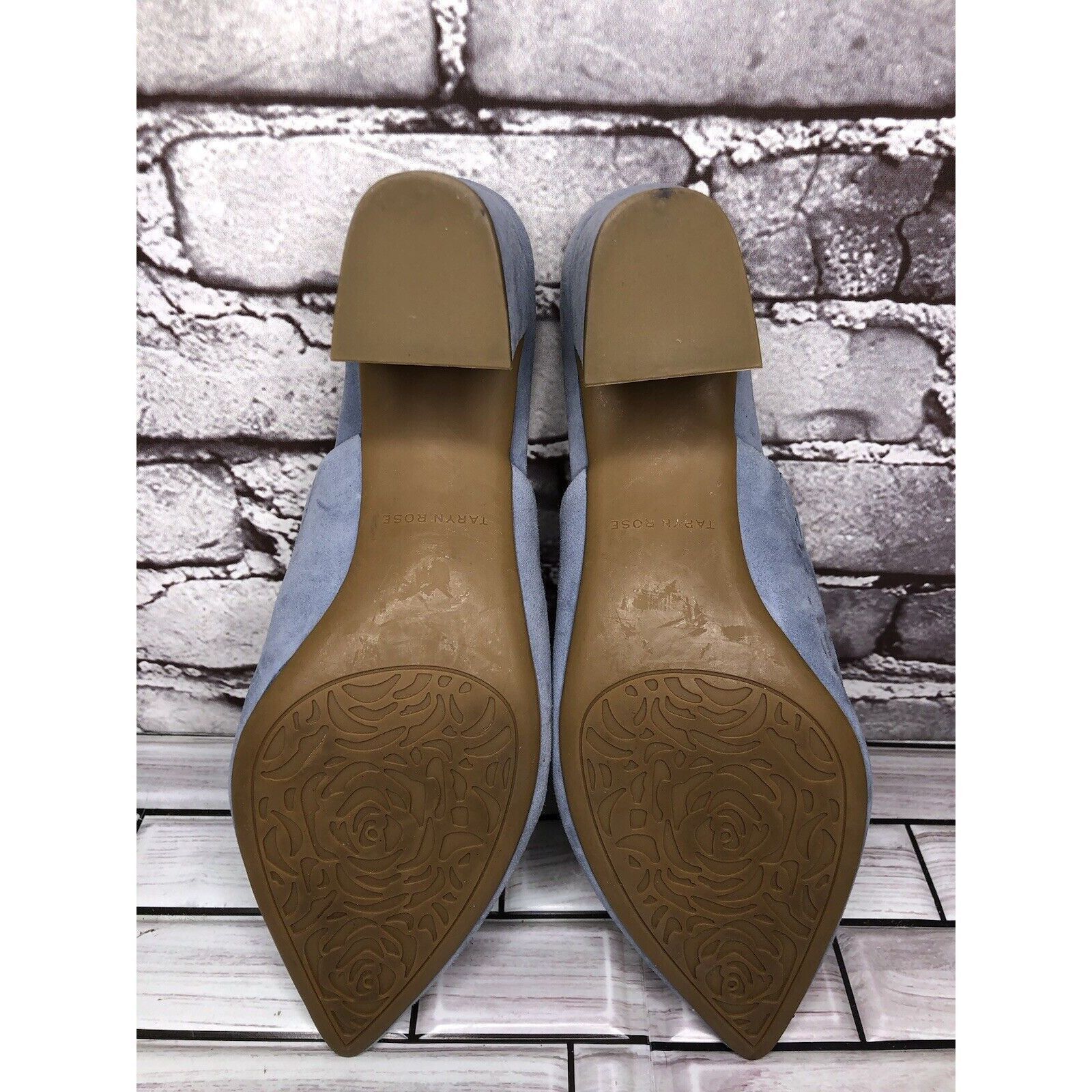 Other Taryn Rose Madisson Blue Suede Leather Pointed Toe Heels Wom Size US 9 / IT 39 - 18 Thumbnail