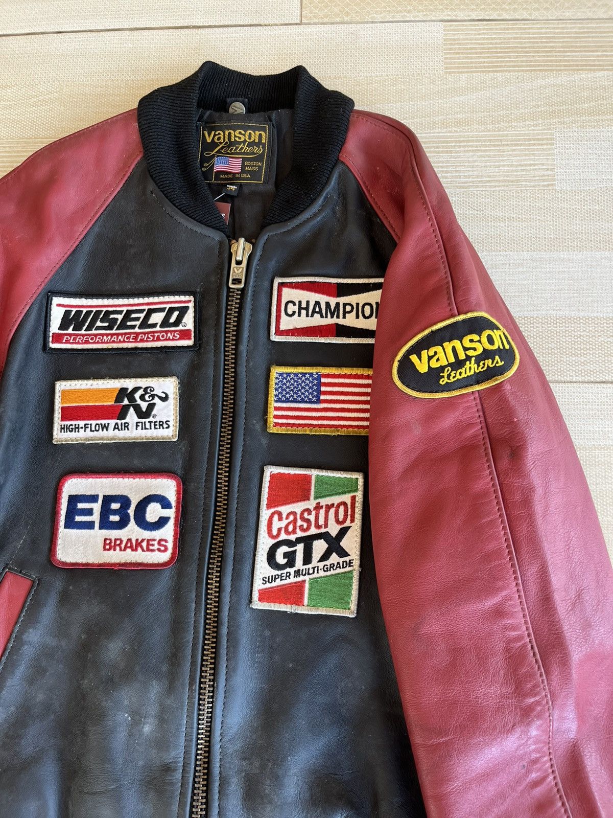 Vanson Leathers Vtg Vanson Leathers PRJ Race Team Jacket Boxy Cut TJP Size US S / EU 44-46 / 1 - 3 Thumbnail