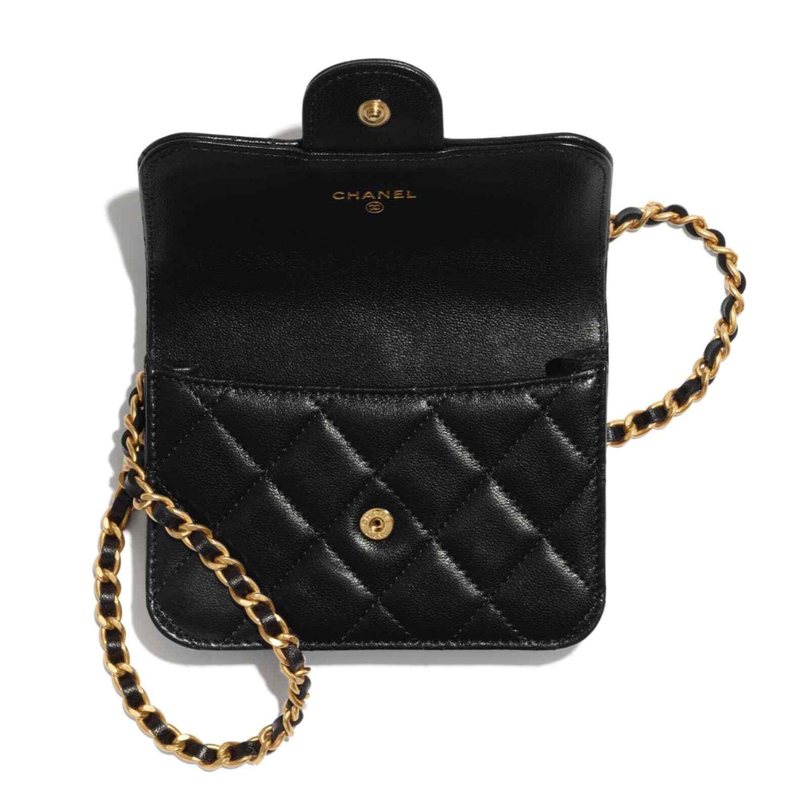 Chanel Chanel Coin Purse With Chain Gold Handle Crossbody Bag Size ONE SIZE - 10 Thumbnail