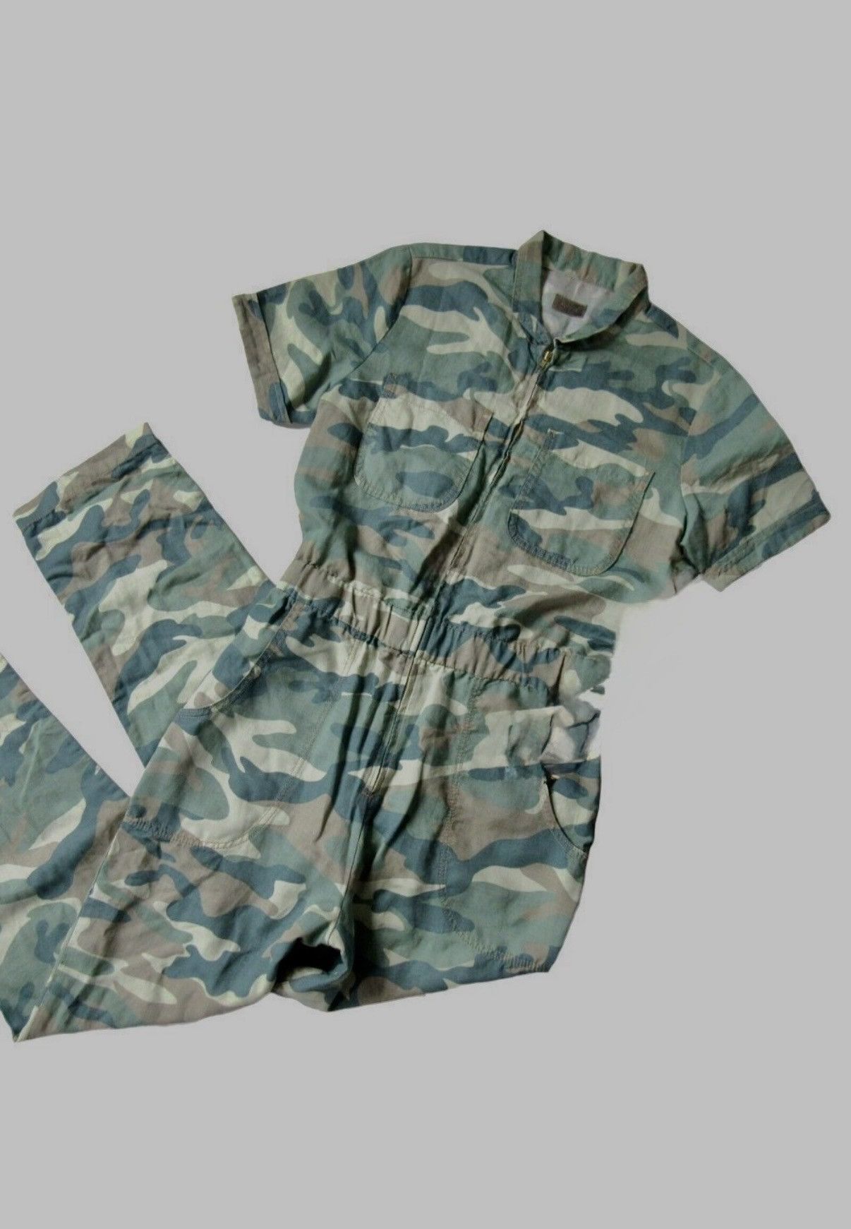 MOTHER MOTHER Camo Jumpsuit Size 25" / US 0 / IT 36 - 6 Thumbnail